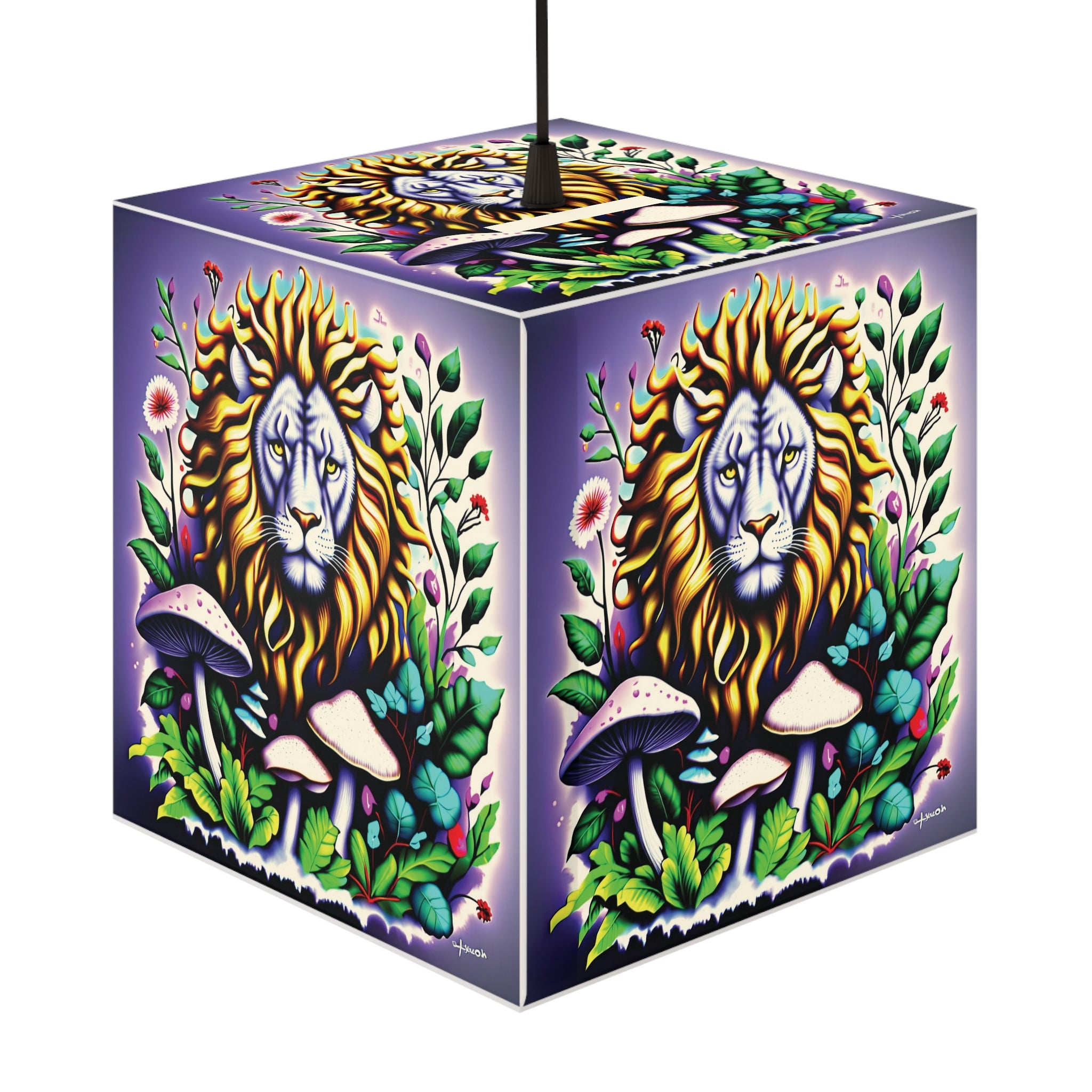 🌿🦁 Forest King’s Glow: The Lion Among Mushrooms 🍄✨