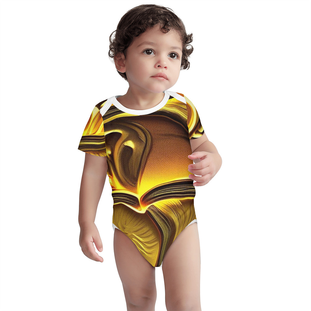 đâ¨All-Over Print Short Sleeve Baby One-Pieceđâ¨