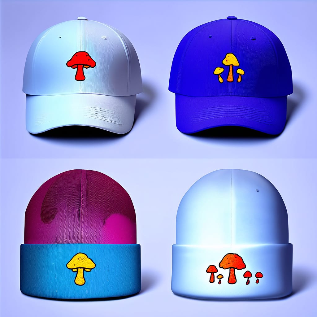 🍄🧢Top Caps & Shroom Stems” 🎩🍄🌈🧢