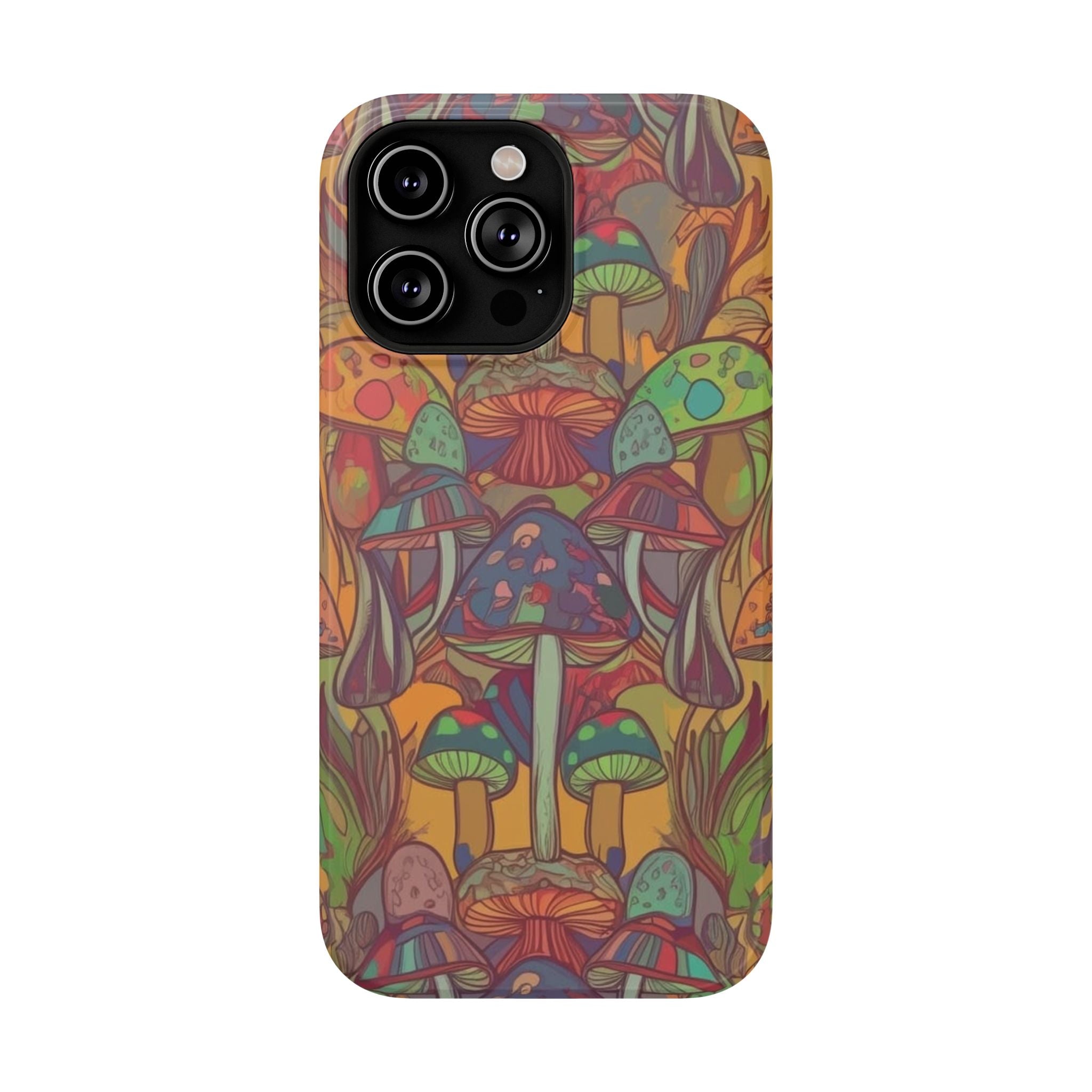 Mushroom Grove Impact-Resistant Case, Unique Phone Cover for Nature Lovers, Mushroom Art Gifts, Phone Accessories for Festivals, [...]