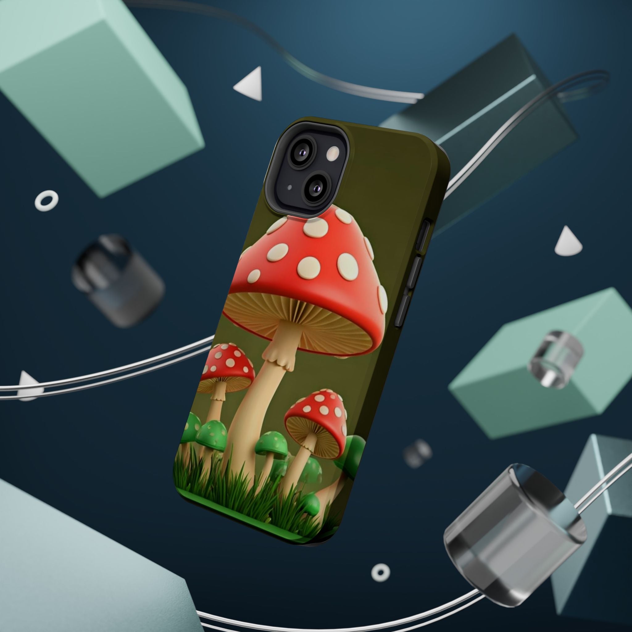 🍄🔥Golden Glow Mushroom Phone Case – Nature Meets Radiance" 🍄✨📱