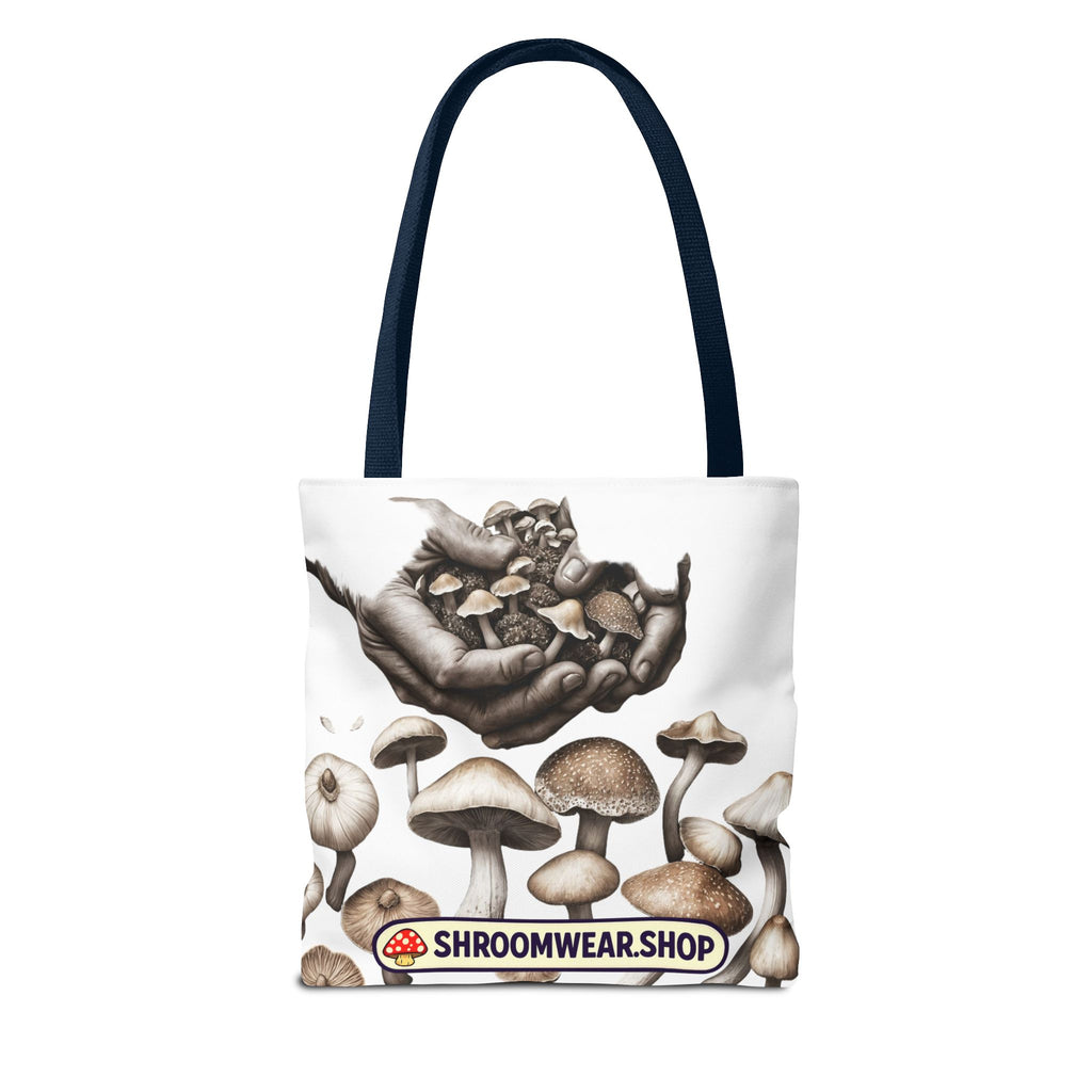 Tote Bag: Mushroom Tote Bag — Hand-Harvested Fungi Illustration Tote