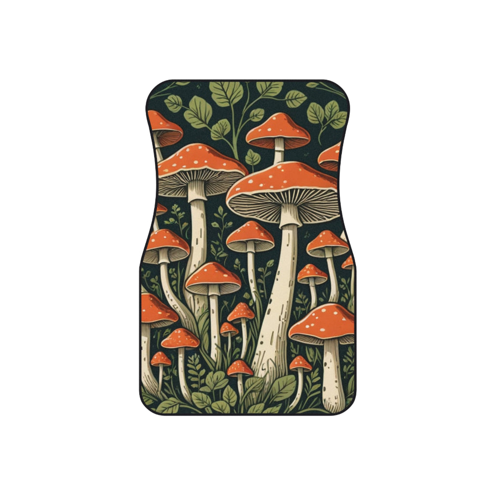 🍄🚘 “Forest Floor Fantasy” Car Mat Set 🌿✨ (Set of 4)