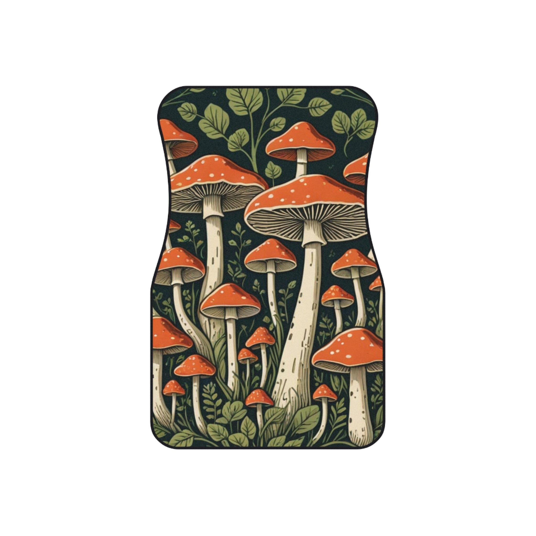 🍄🚘 “Forest Floor Fantasy” Car Mat Set 🌿✨ (Set of 4)
