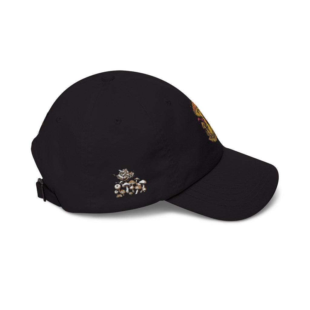 Mushroom Cluster Dad Cap — Psychedelic Nature Embroidered Baseball Hat