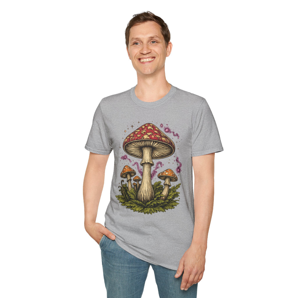 Mushroom Magic T-Shirt — Vintage Red Toadstool Illustration