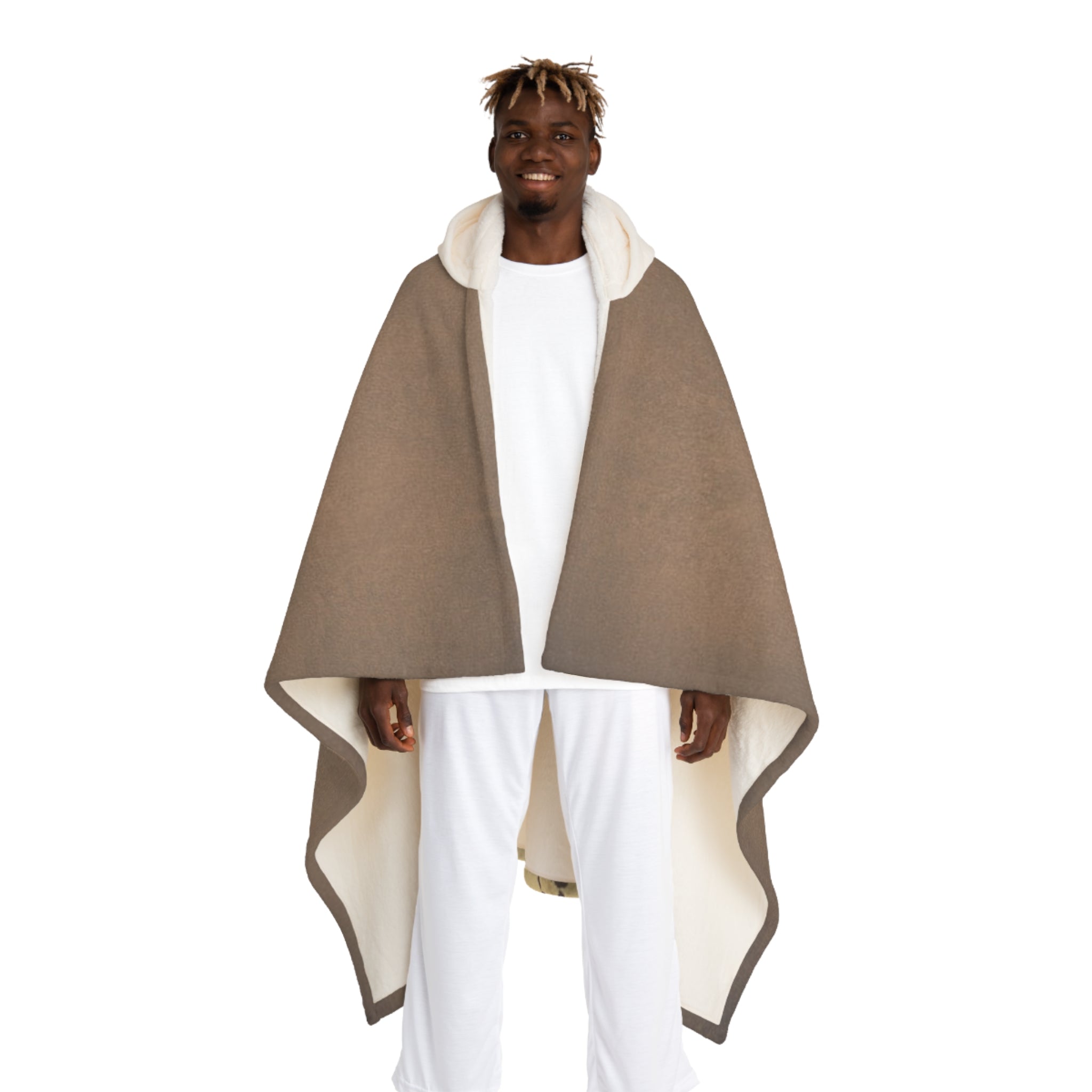 Hooded Sherpa Blanket — Cozy Fleece Hooded Throw Blanket