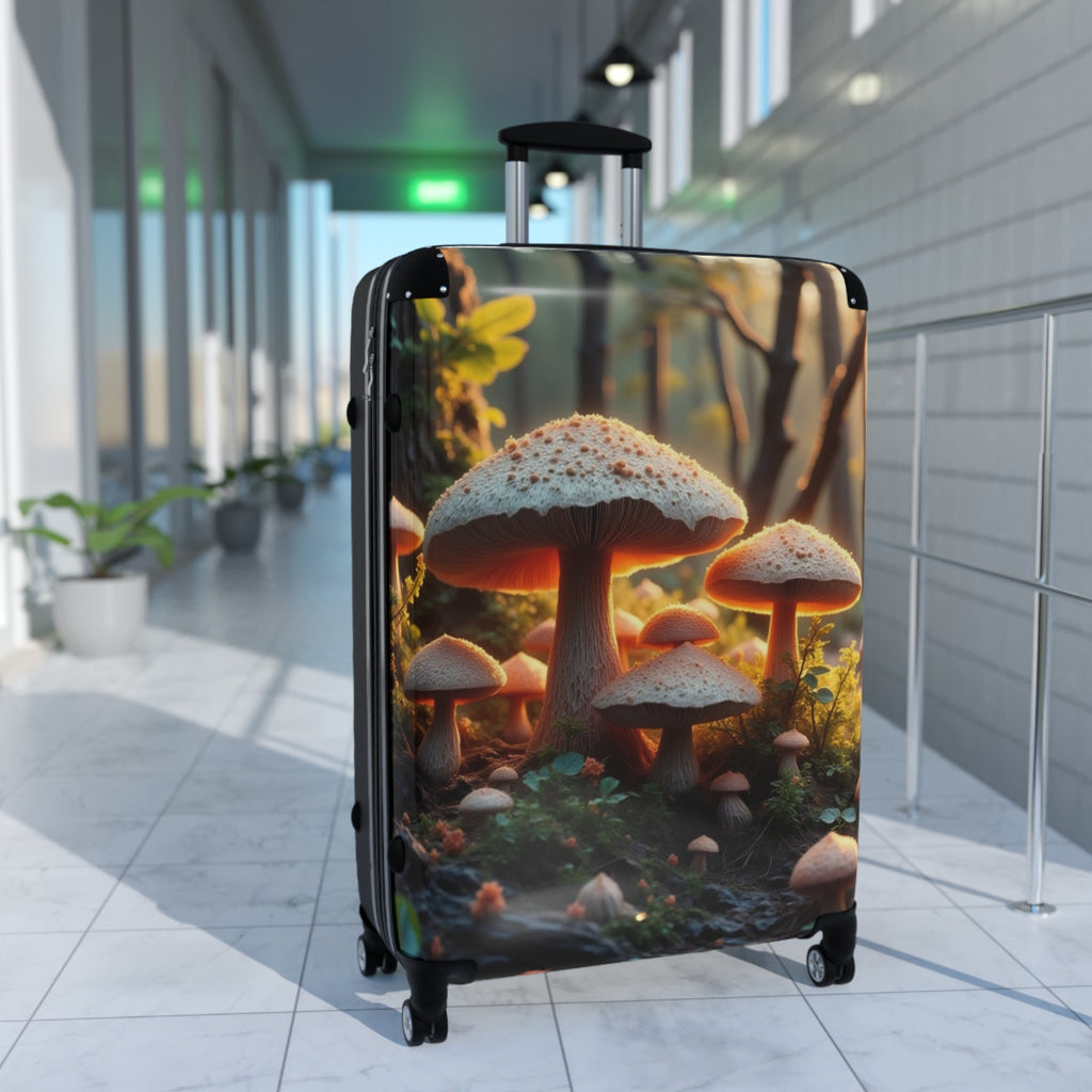 Valise cabine Forêt de Champignons – Bagage de voyage Nature Enchantée