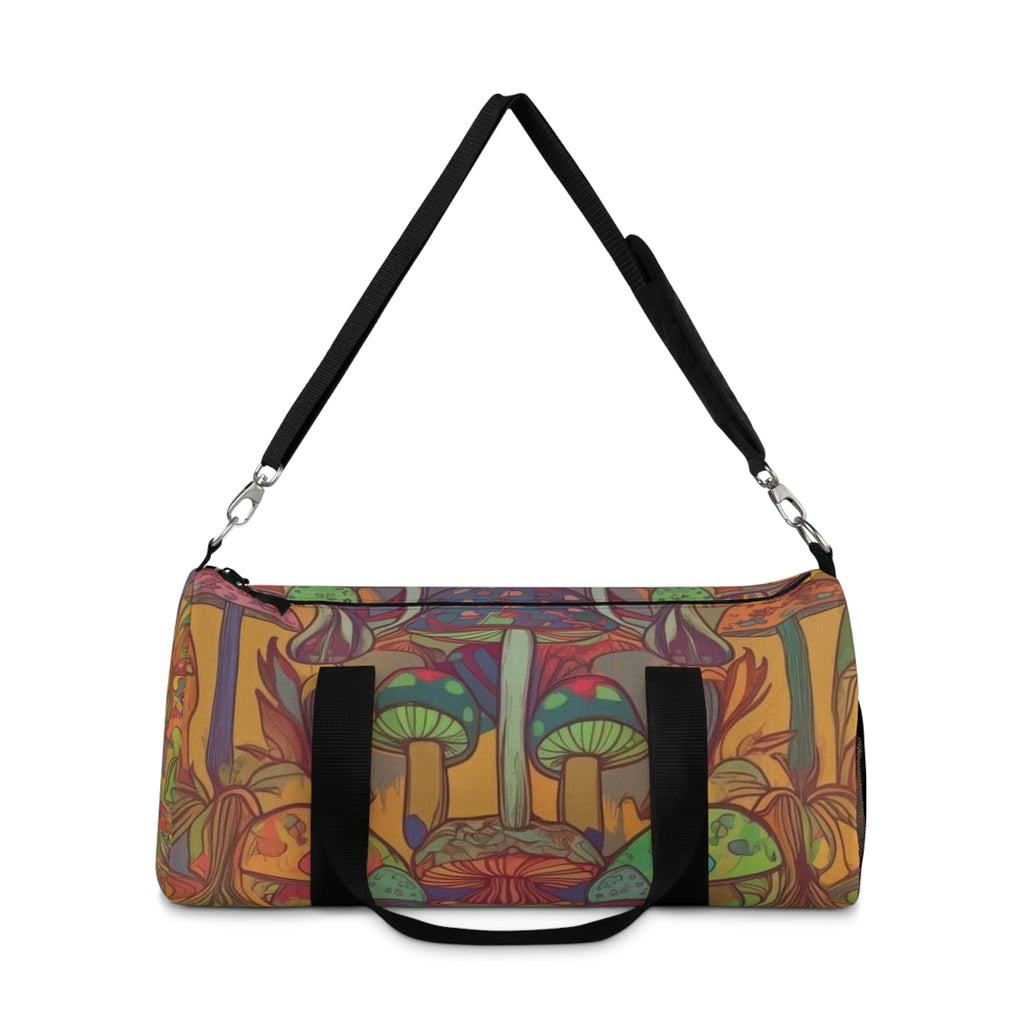 Psychedelic Mushroom Duffel Bag — Colorful Boho Travel Gym Bag