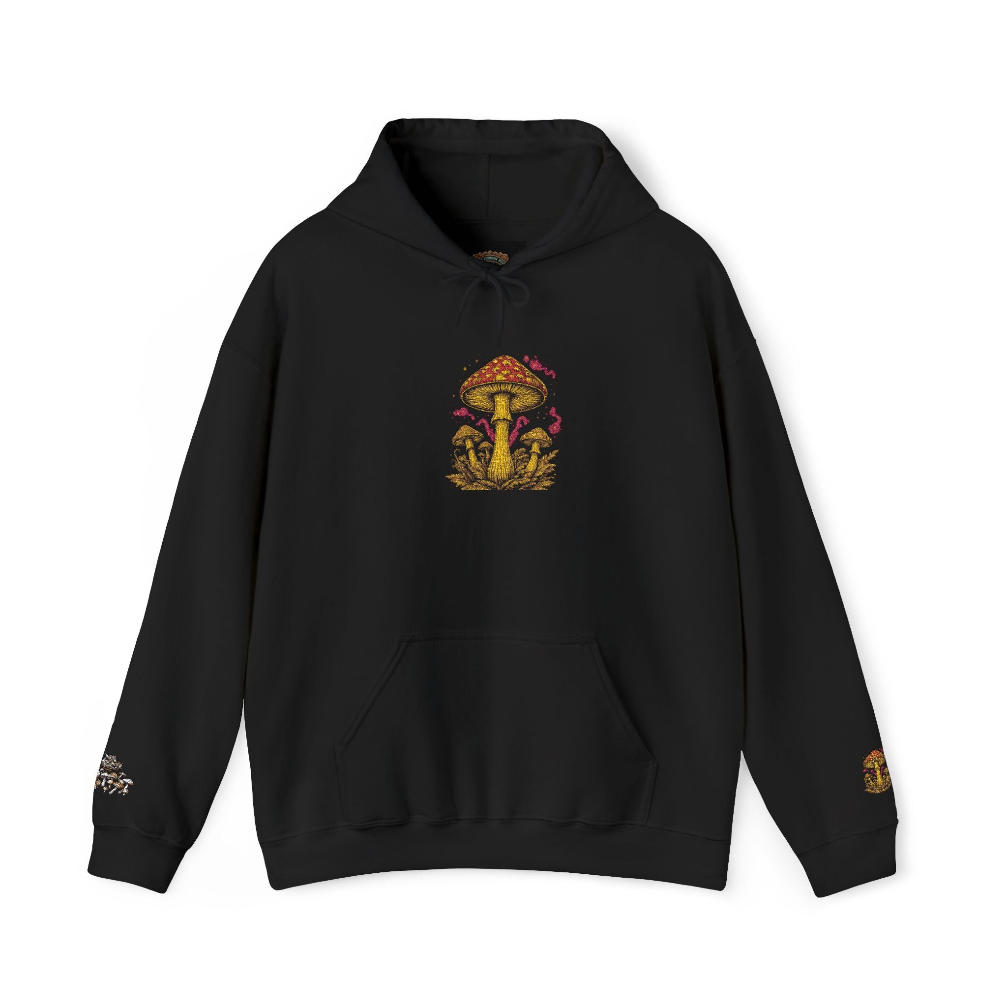 Mushroom Grove Hoodie – Whimsical Autumn Forest Mushroom Sweatshirt