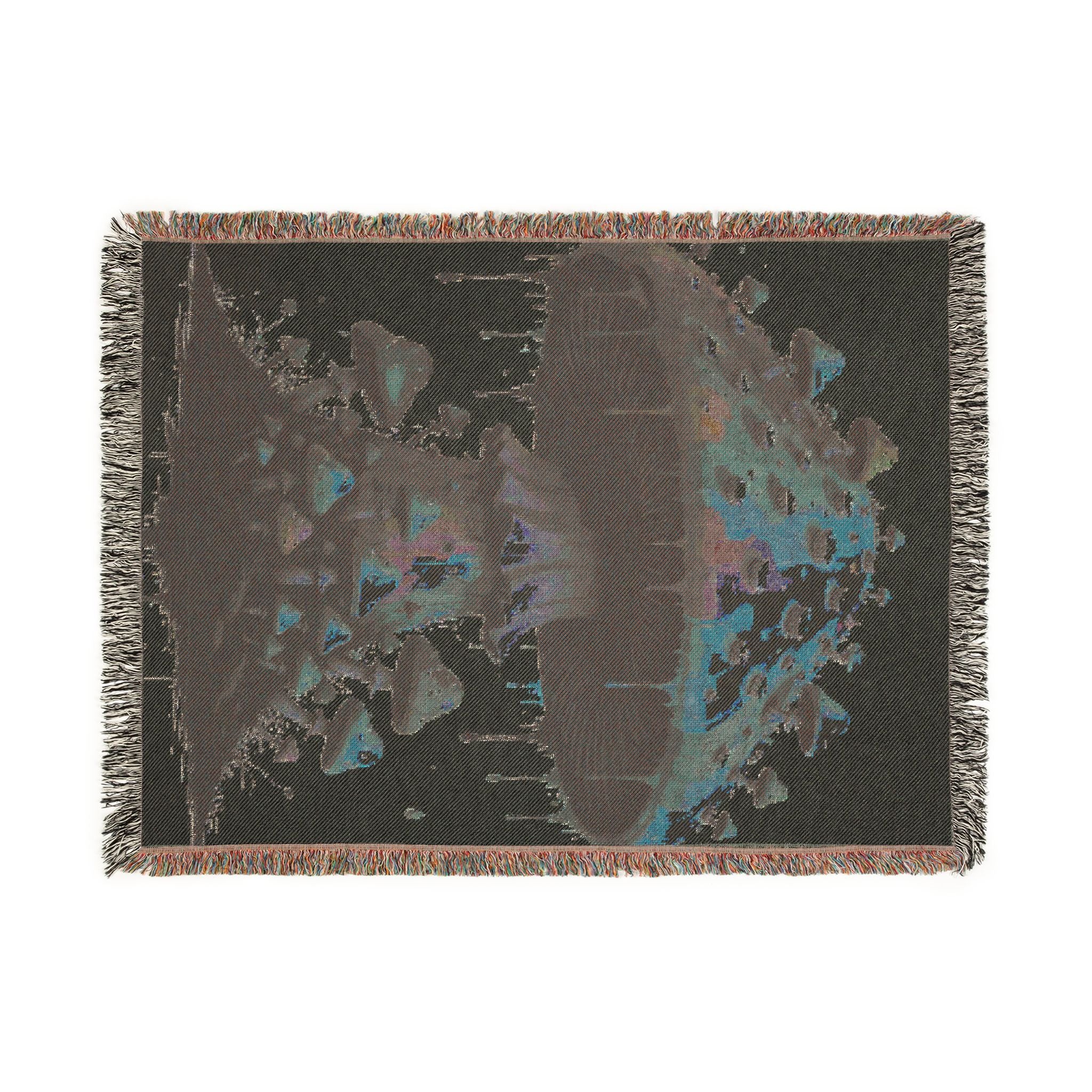 Woven Blanket — Surreal Floating Island Tapestry Throw