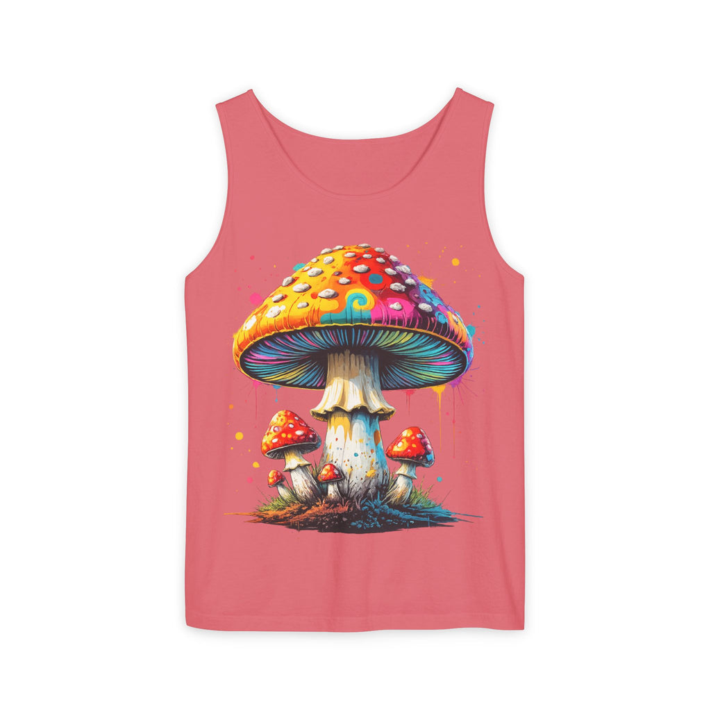 Mushroom Graphic Tank Top — Colorful Psychedelic Fungi Design