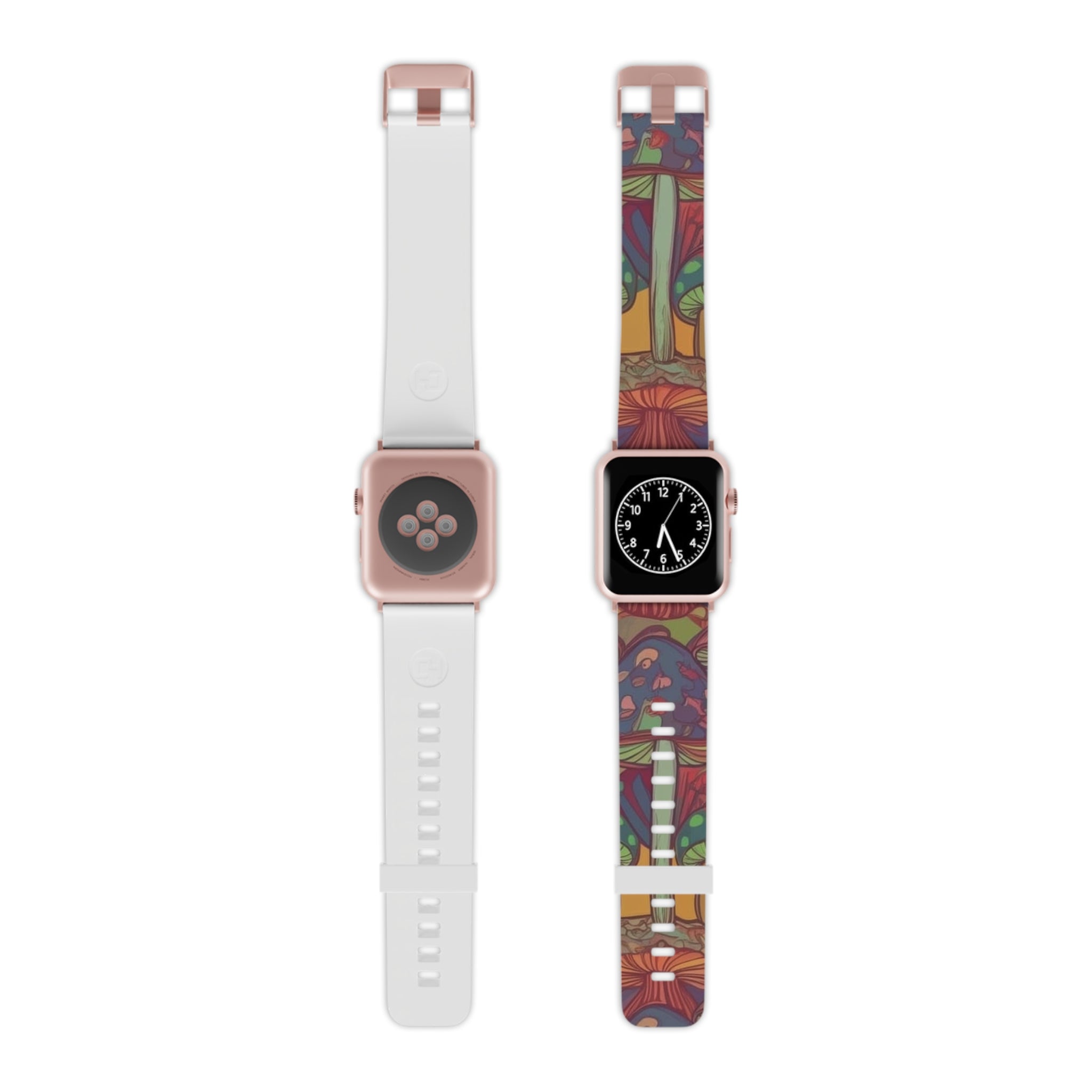 Mushroom Forest Apple Watch Band — Colorful Psychedelic Nature Strap