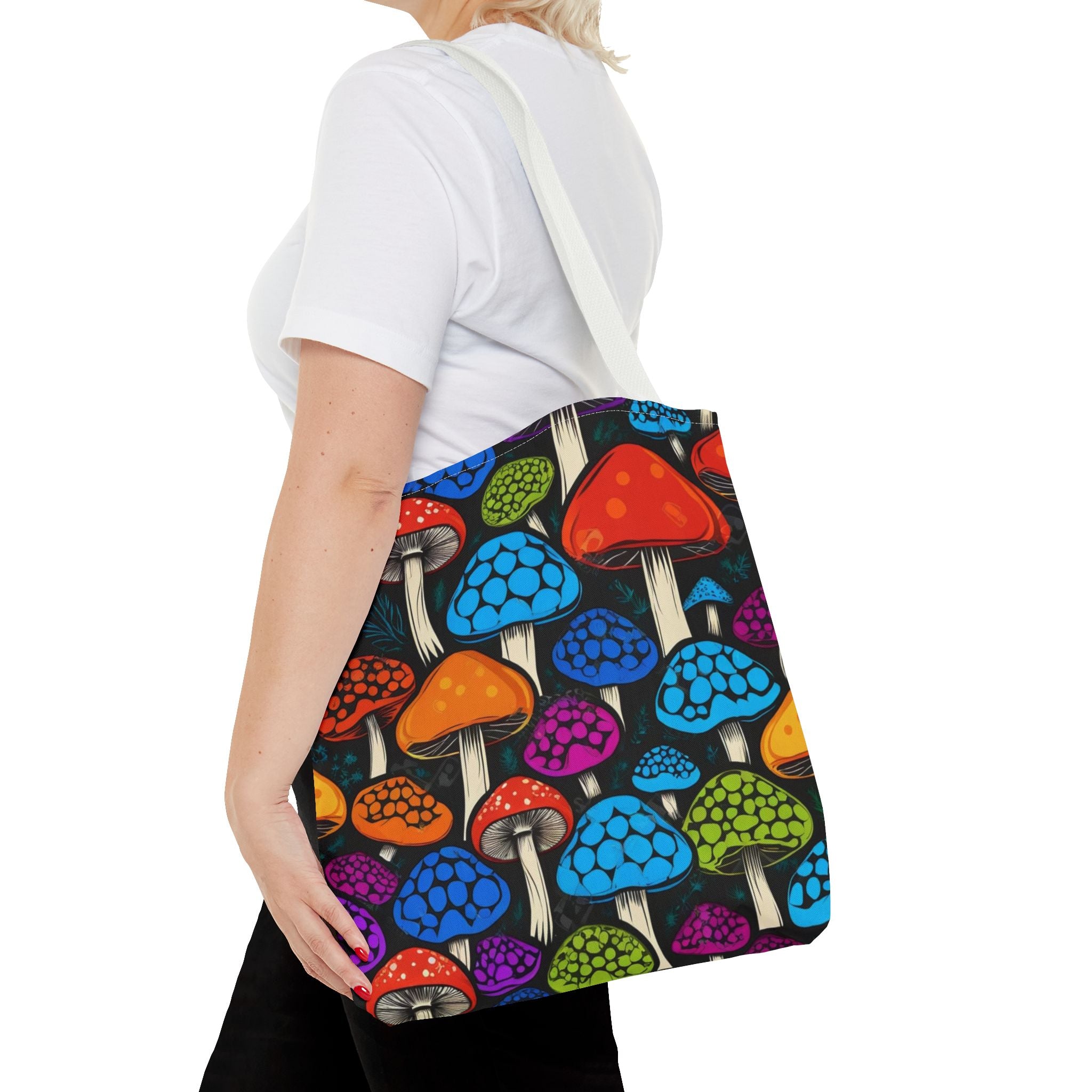 🌈 Color Pop Mushroom Tote – Carry Bold, Live Bright 🍄👜