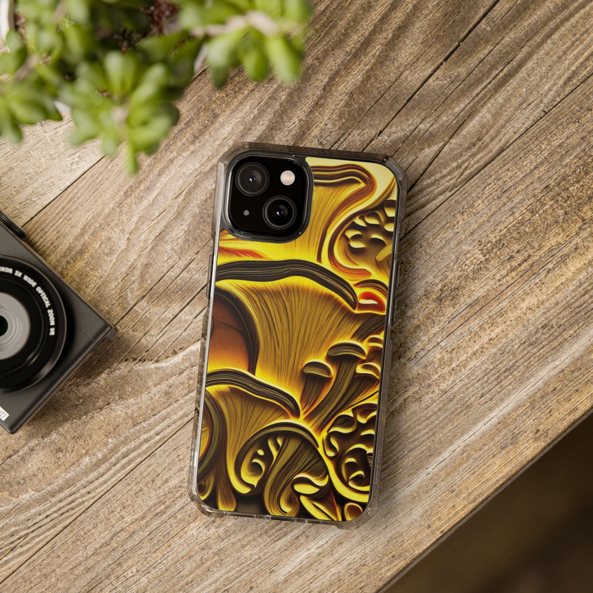 📱Golden Fungi Phone Case – Forest Glow Edition🍄✨📱