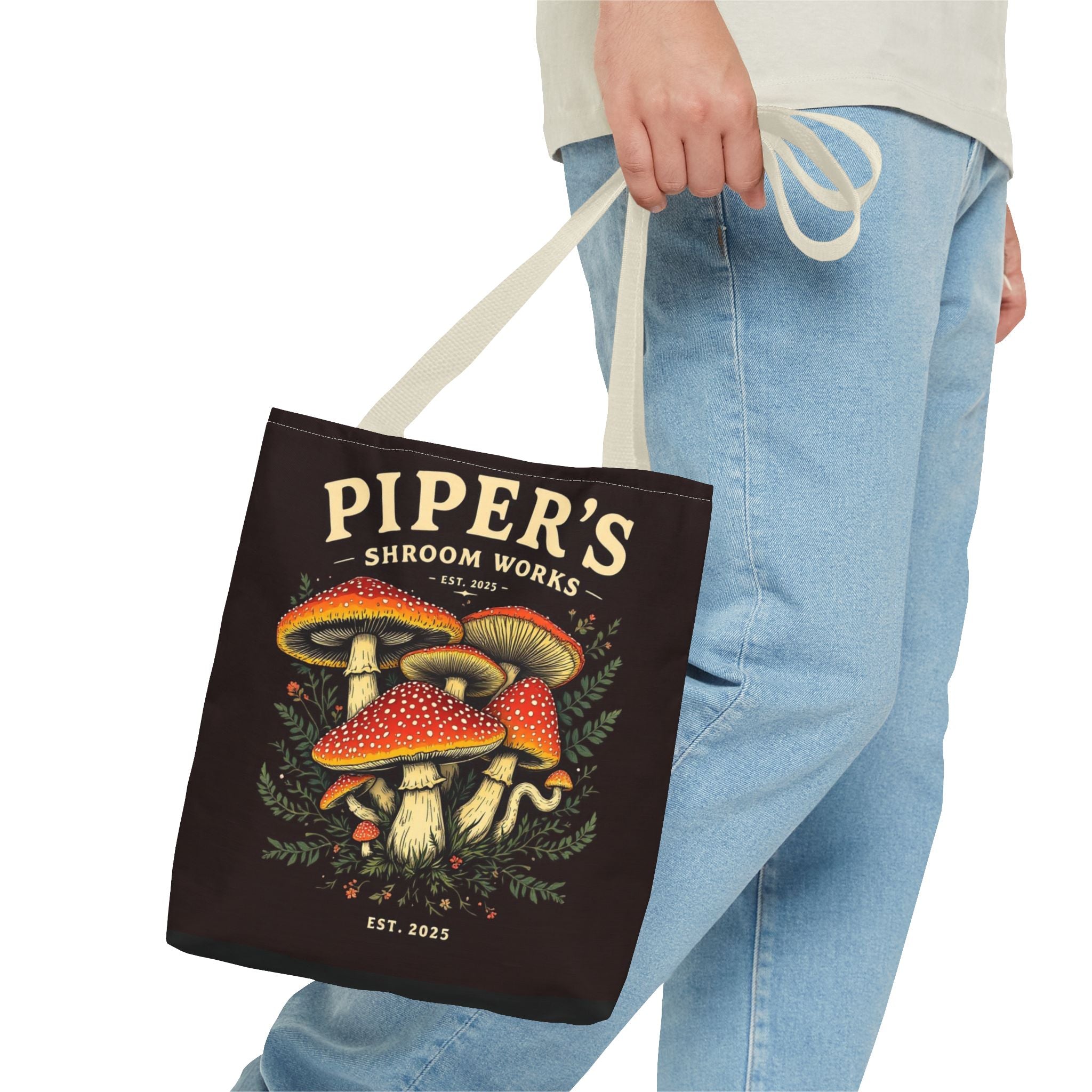🍄 Piper’s Shroom Works Tote – Where Style Meets the Wild 🌿
