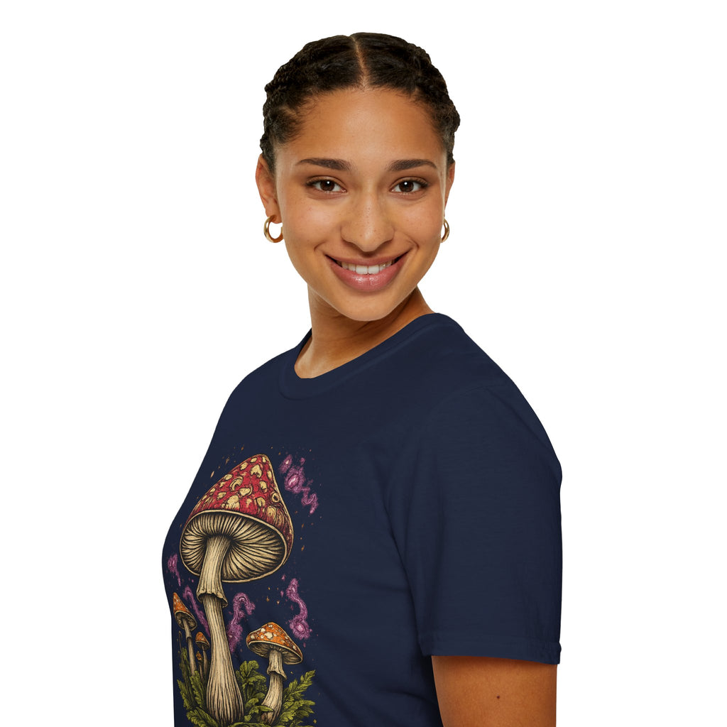 Mushroom Magic T-Shirt — Vintage Red Toadstool Illustration