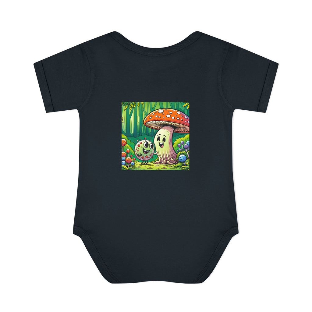 🍄👶 “Forest Friends” Baby Bodysuit