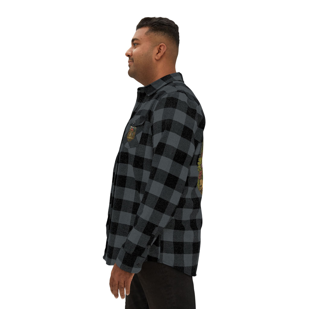 Portland Mushroom Flannel Shirt — Vintage Forest Plaid Button-Up