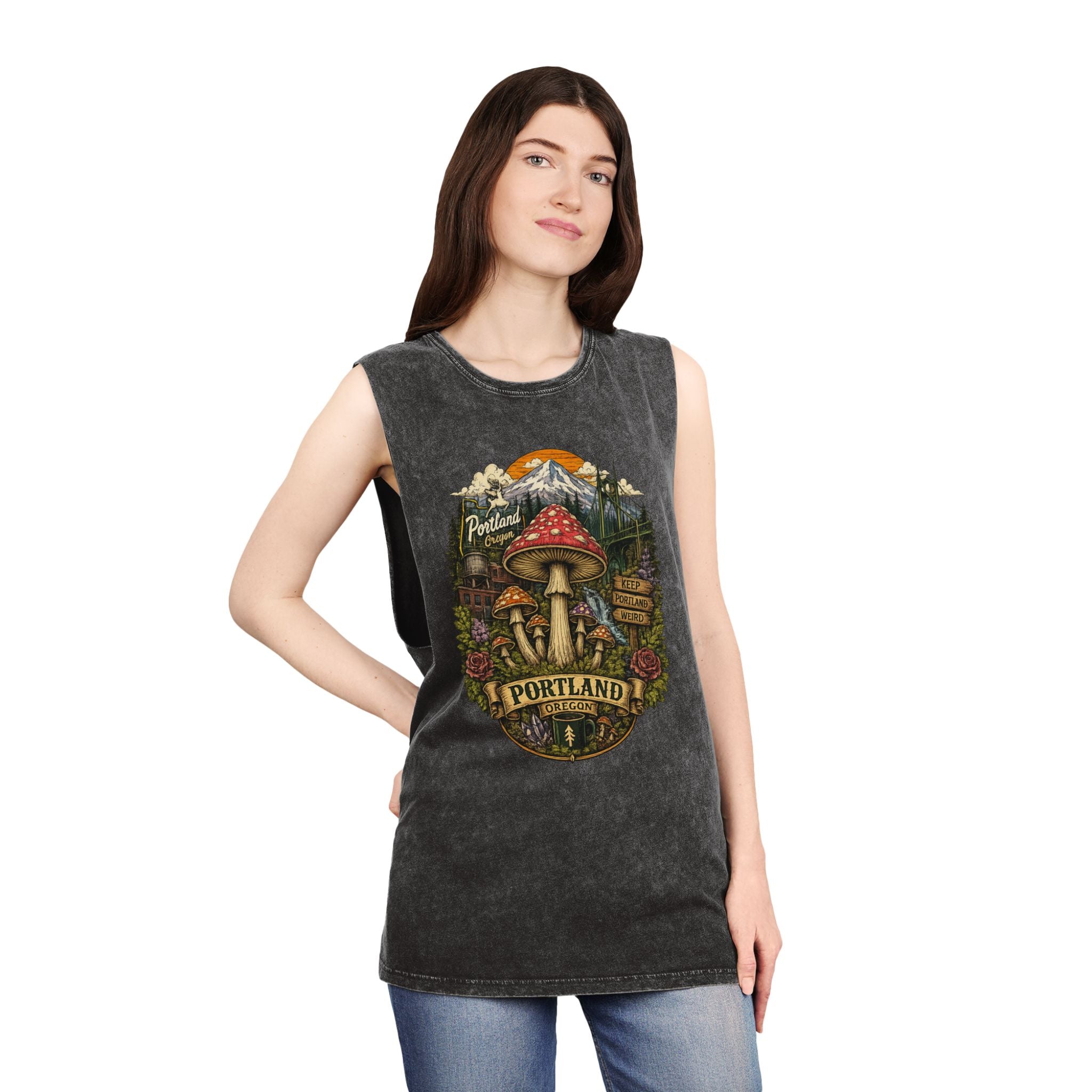 Portland Mushroom Graphic Tank