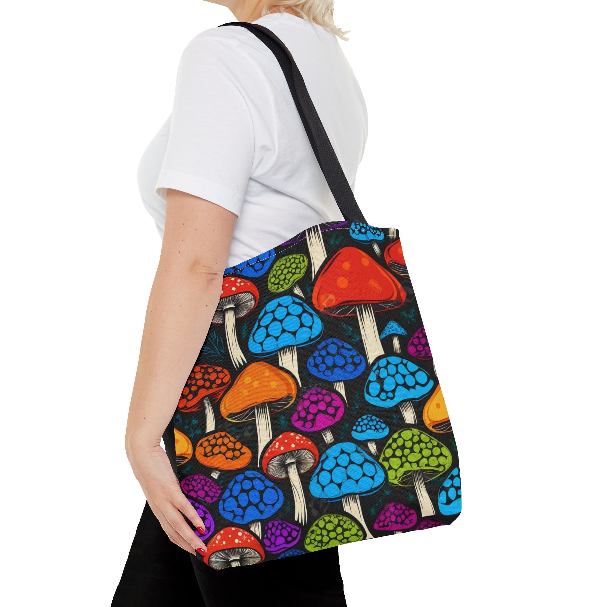 🌈 Color Pop Mushroom Tote – Carry Bold, Live Bright 🍄👜
