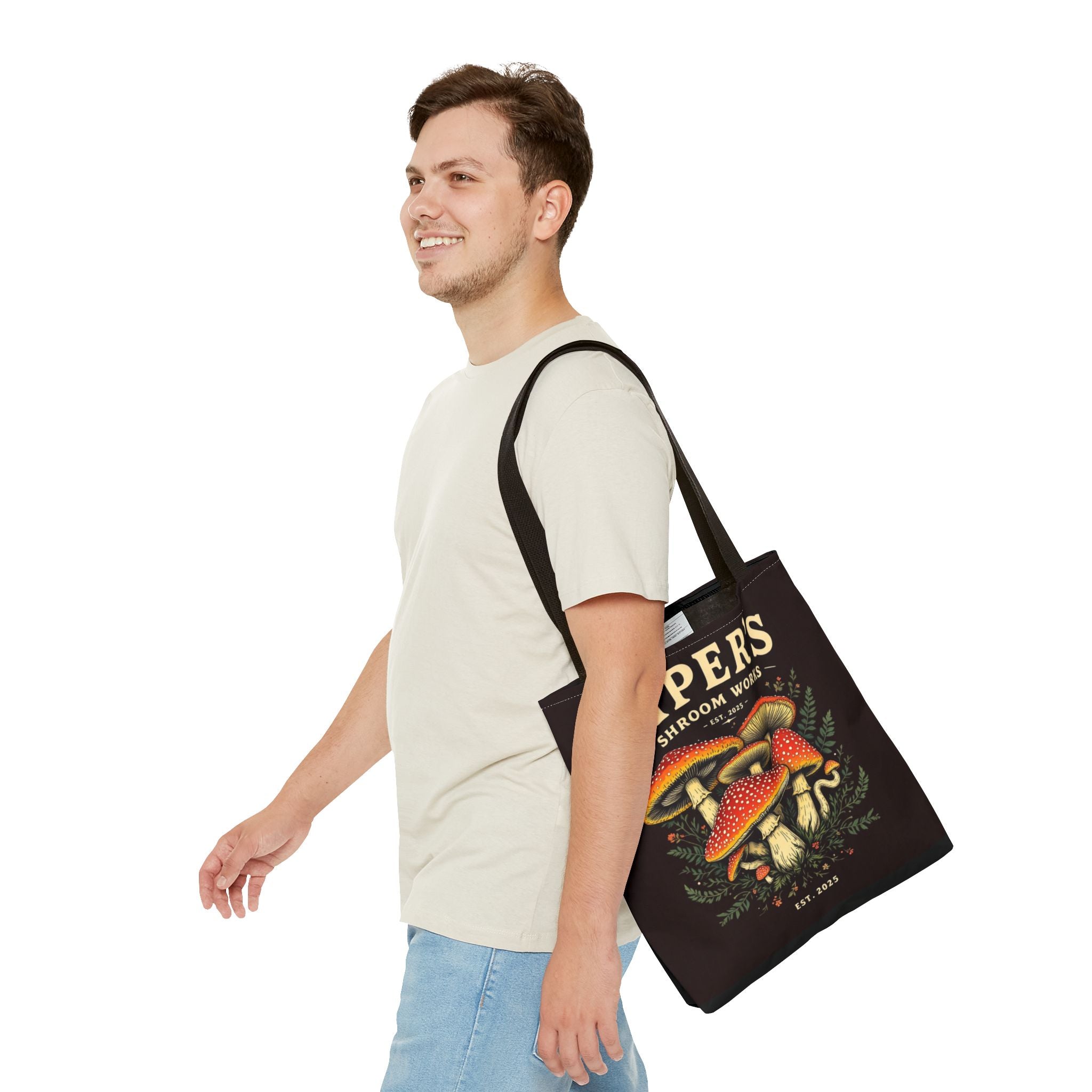 🍄 Piper’s Shroom Works Tote – Where Style Meets the Wild 🌿