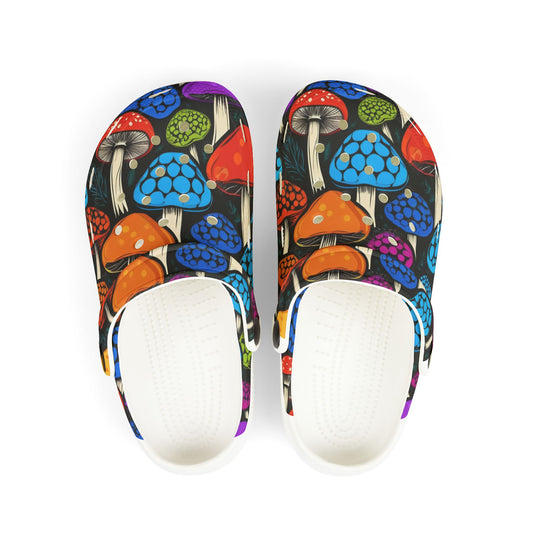 🍄 “Myco-Marchers” Kids’ Clogs 🌈