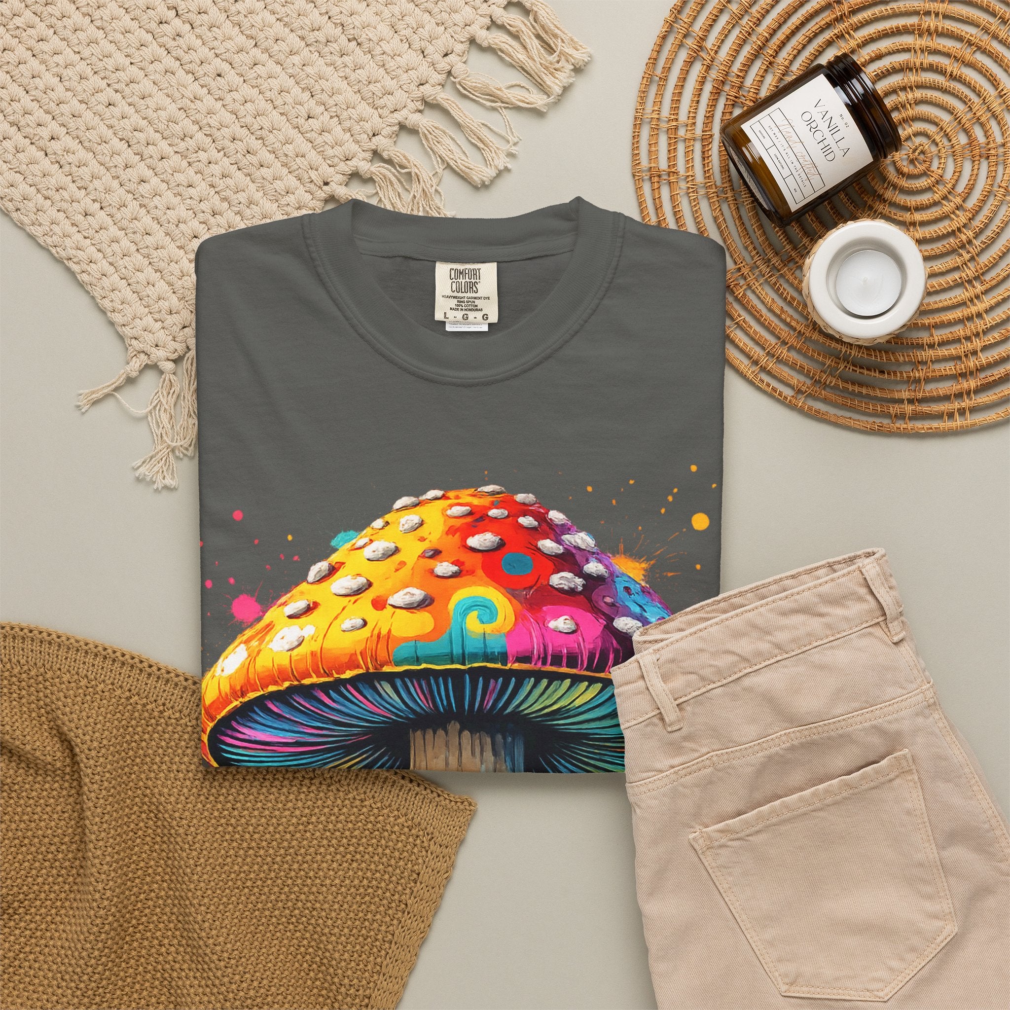 Lake Oswego Mushroom T-Shirt — Vintage Nature & Psychedelic Fungi Design
