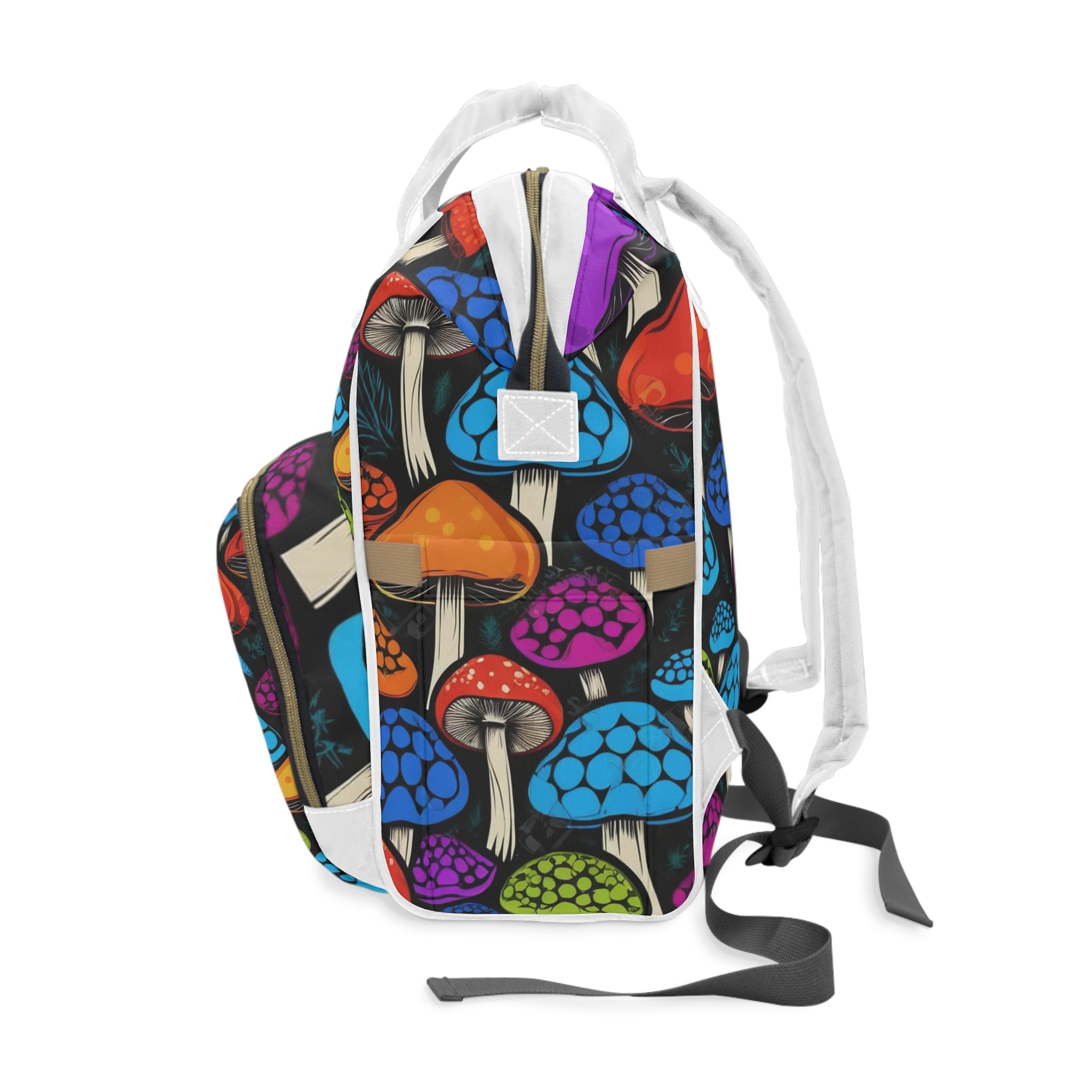 🎒🍄 Mushroom Mania Diaper Backpack 🌈✨