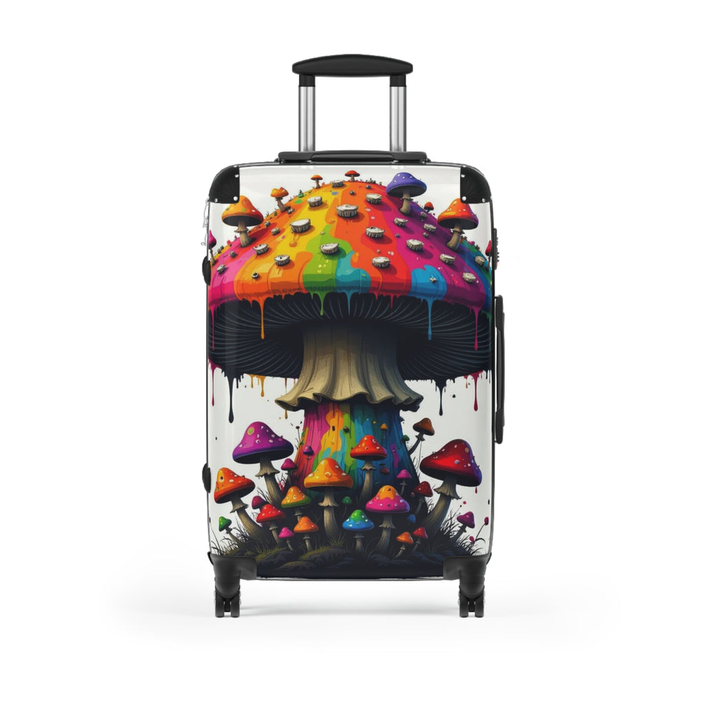 Valise psychédélique champignon arc-en-ciel – Bagage cabine coloré