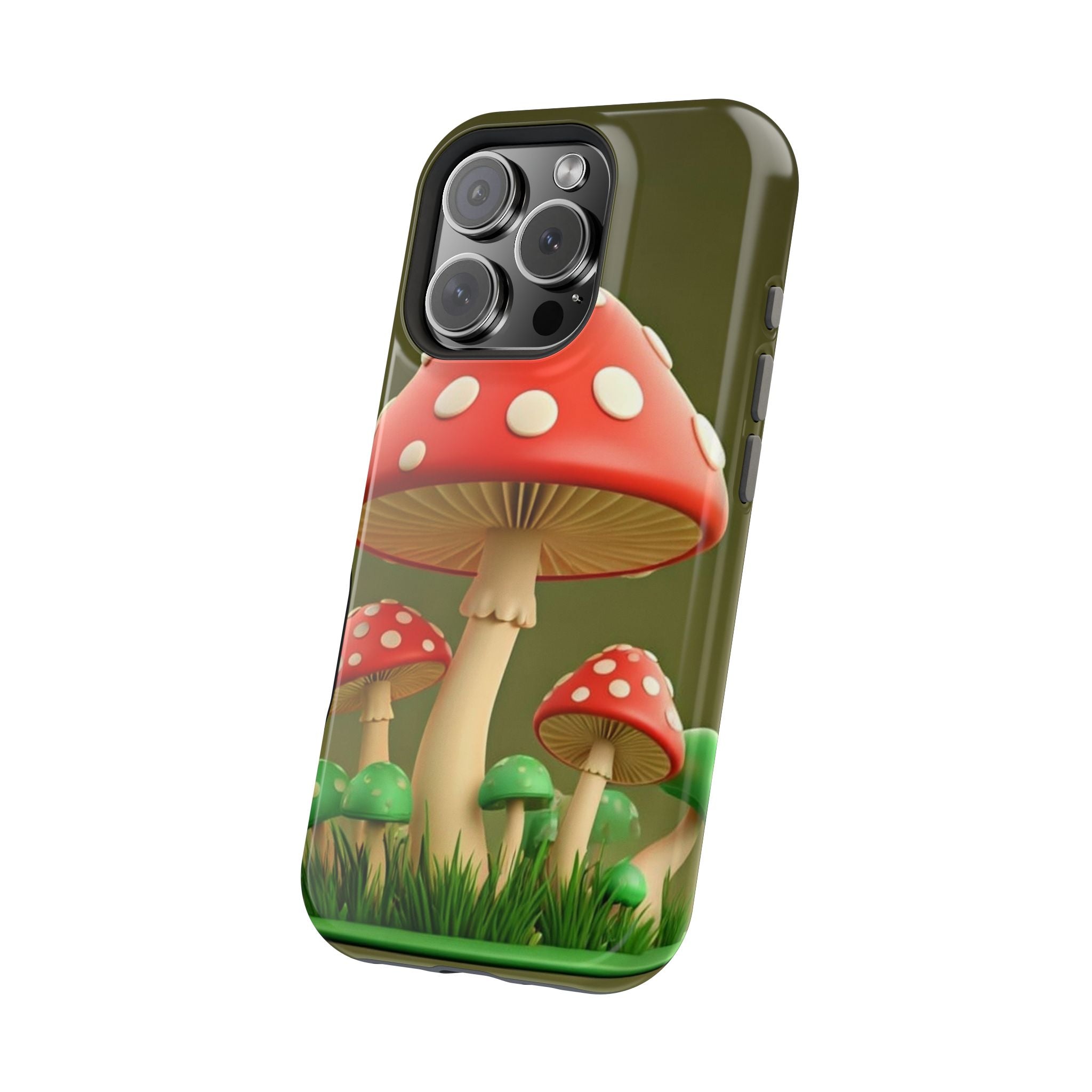 🍄🔥Golden Glow Mushroom Phone Case – Nature Meets Radiance" 🍄✨📱