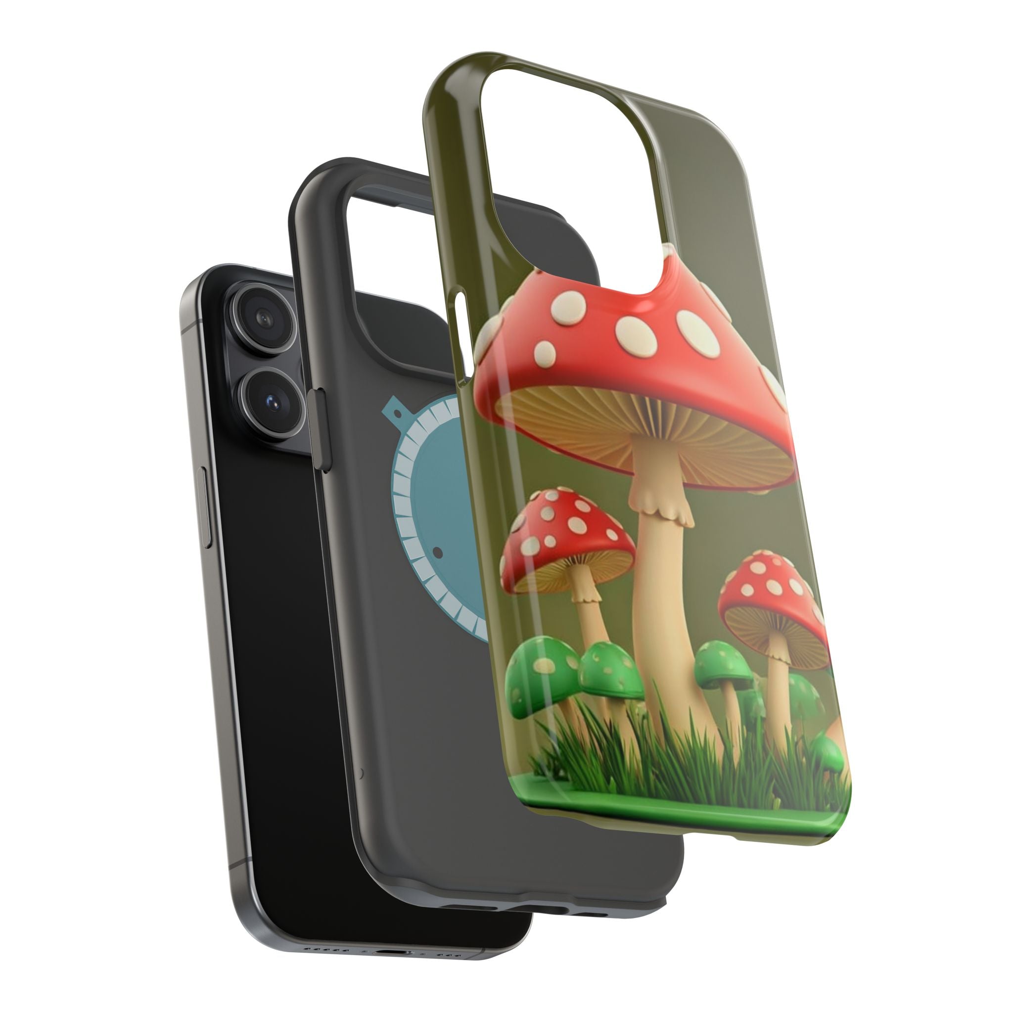 🍄🔥Golden Glow Mushroom Phone Case – Nature Meets Radiance" 🍄✨📱
