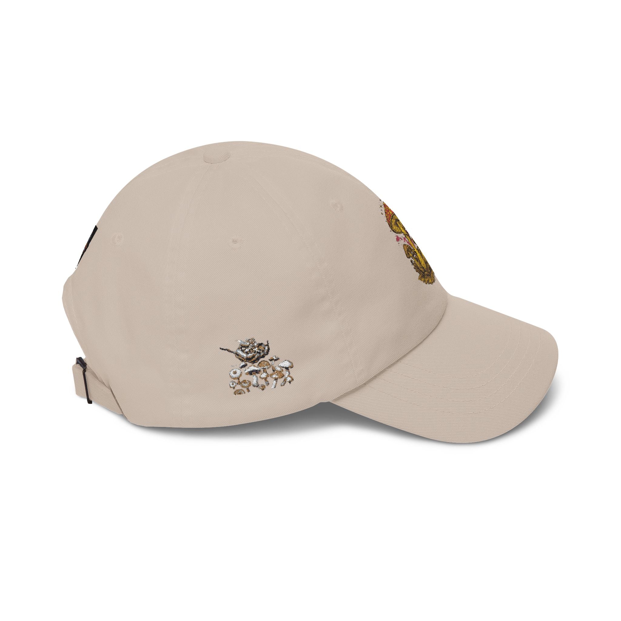 Mushroom Cluster Dad Cap — Psychedelic Nature Embroidered Baseball Hat