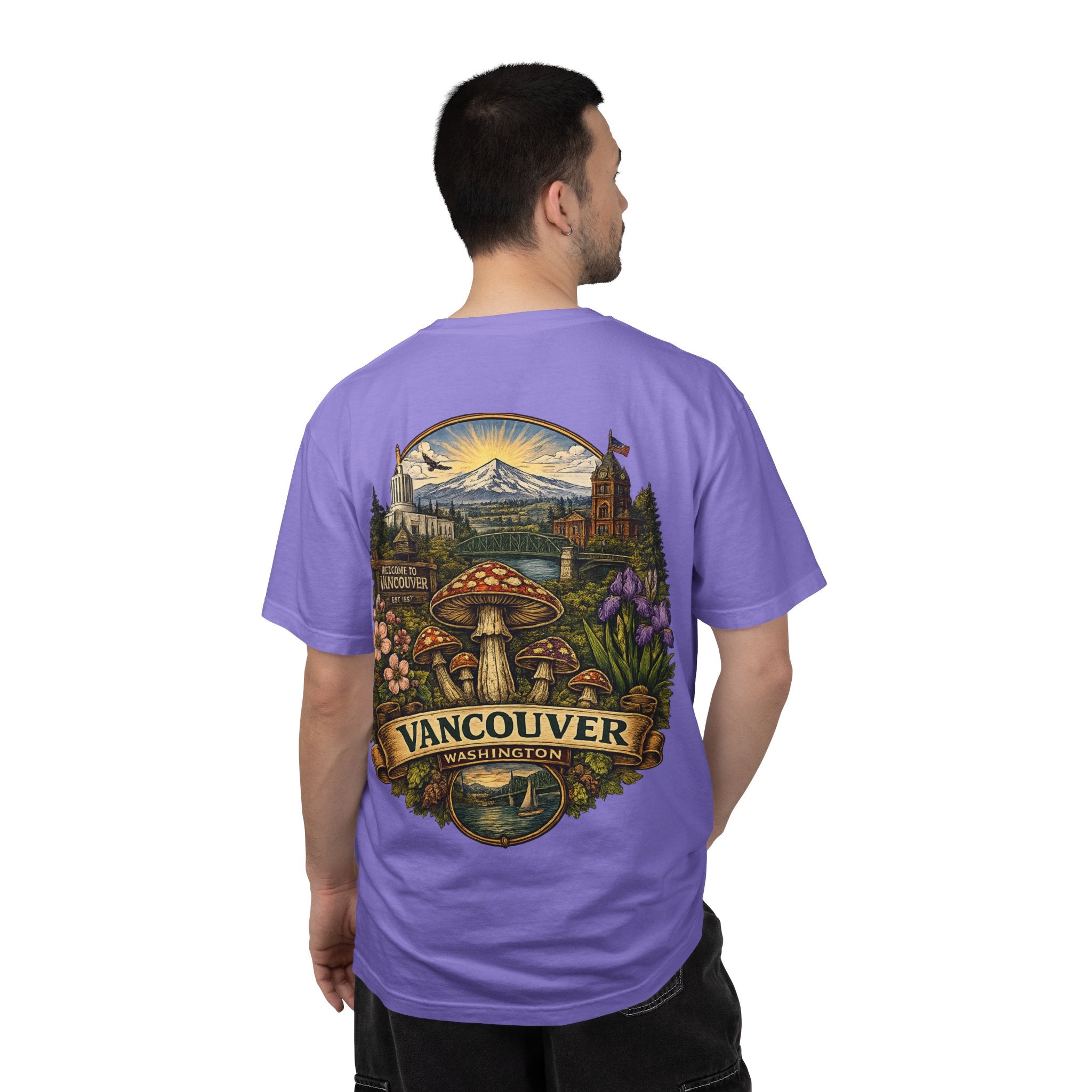 Lake Oswego Mushroom T-Shirt — Vintage Nature & Psychedelic Fungi Design