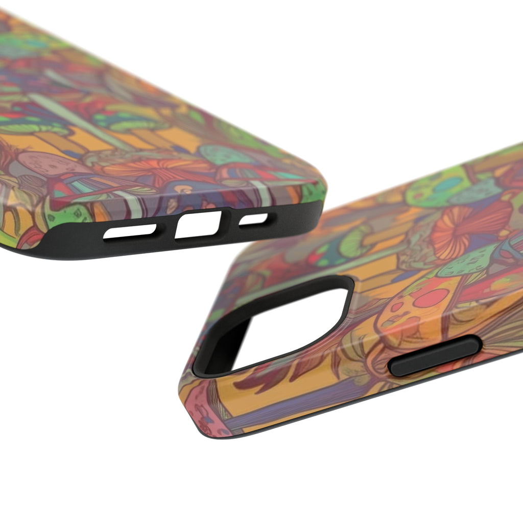 Mushroom Grove Impact-Resistant Case, Unique Phone Cover for Nature Lovers, Mushroom Art Gifts, Phone Accessories for Festivals, [...]