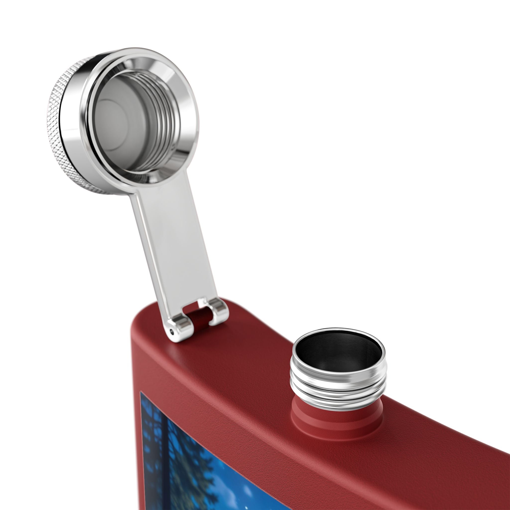🌲 Moonlit Grove Stainless Steel Flask – Sip with a Side of Magic 🍄🌕