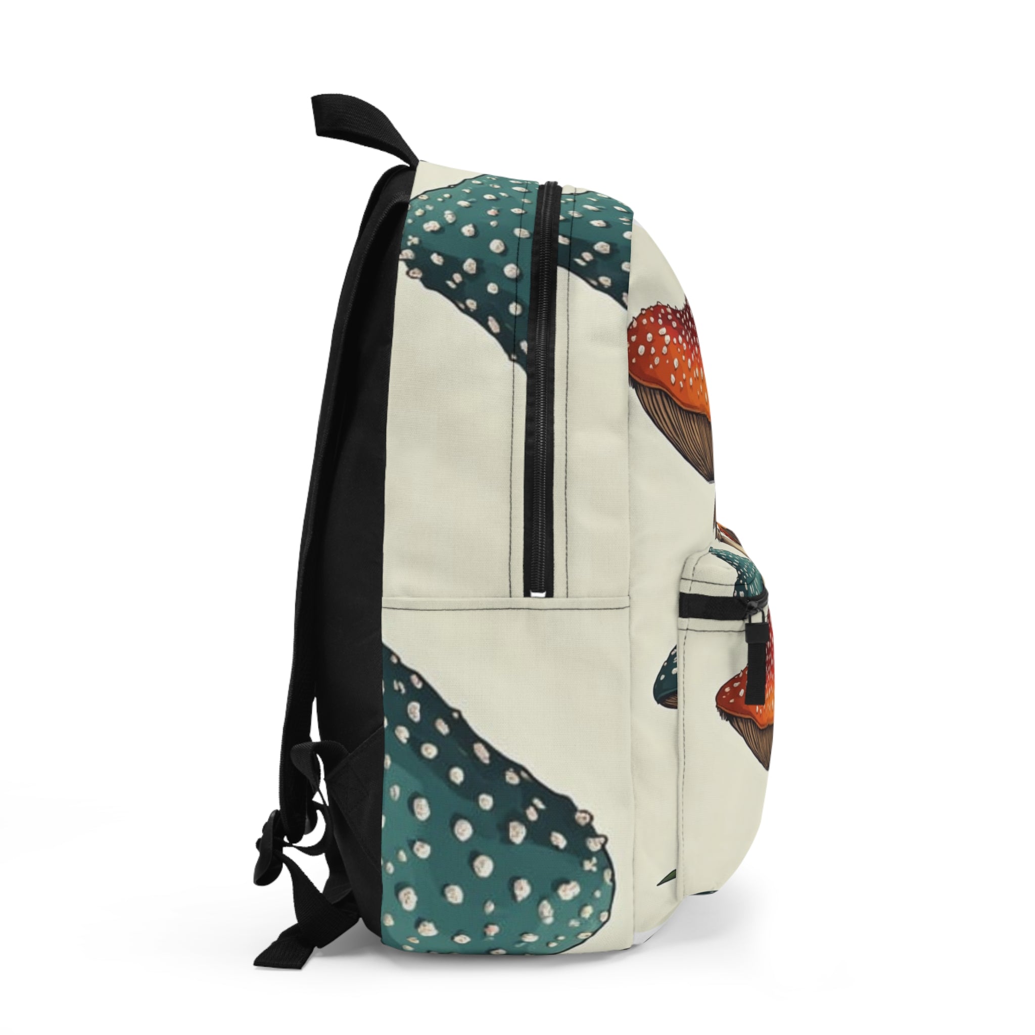 🍄 "Spotted Serenity" Backpack – Make Space for the Magic You Carry Because your essentials deserve a home rooted in style and wonder.