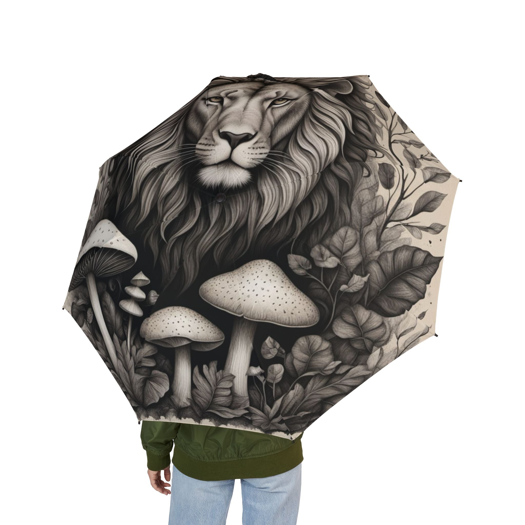 🦁 "Guardian of the Rain" Lion Umbrella – Power in Every Storm ☔
