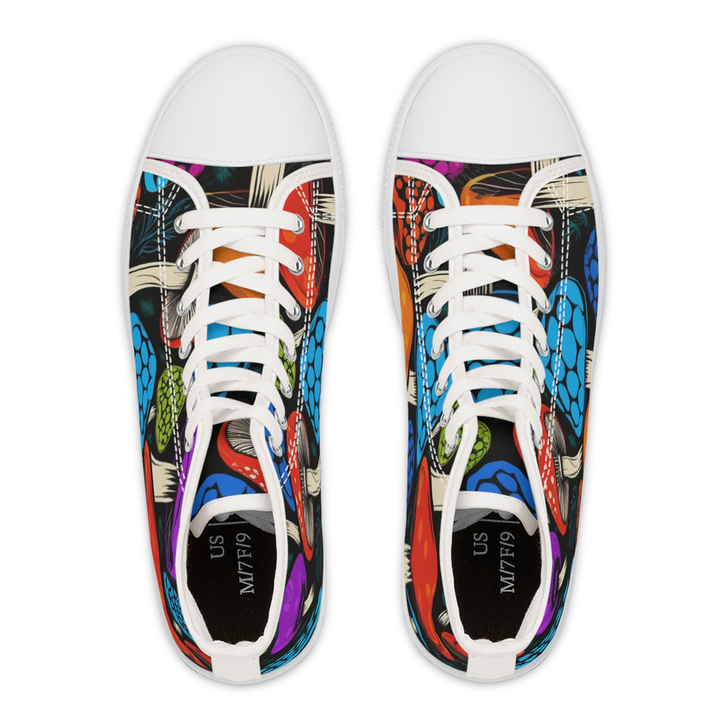 🎨 Psychedelic Forest High-Tops – Walk Into the Wild 🍄