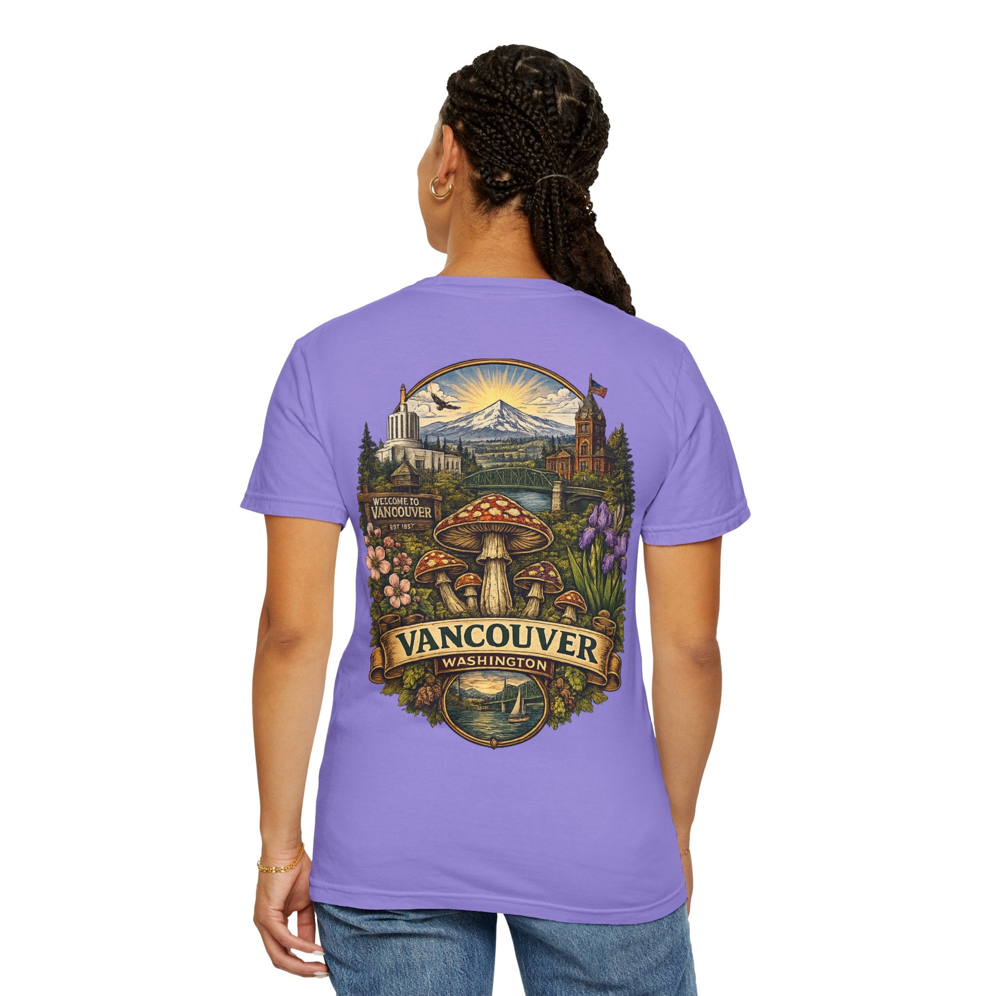 Lake Oswego Mushroom T-Shirt — Vintage Nature & Psychedelic Fungi Design