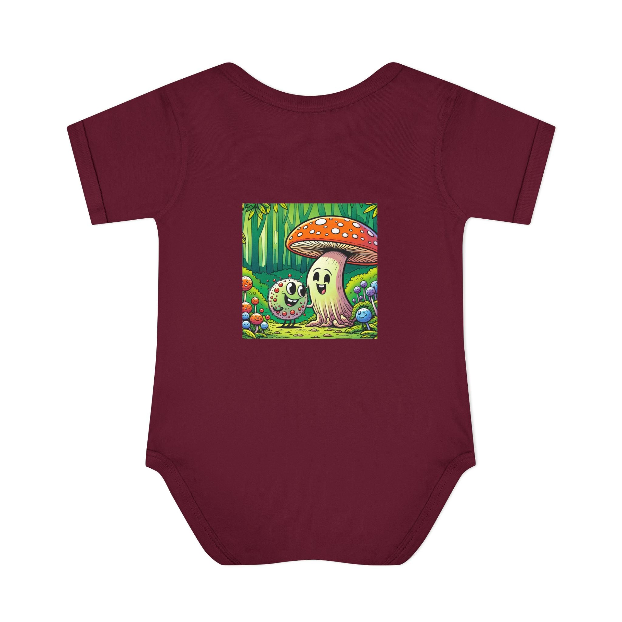 🍄👶 “Forest Friends” Baby Bodysuit
