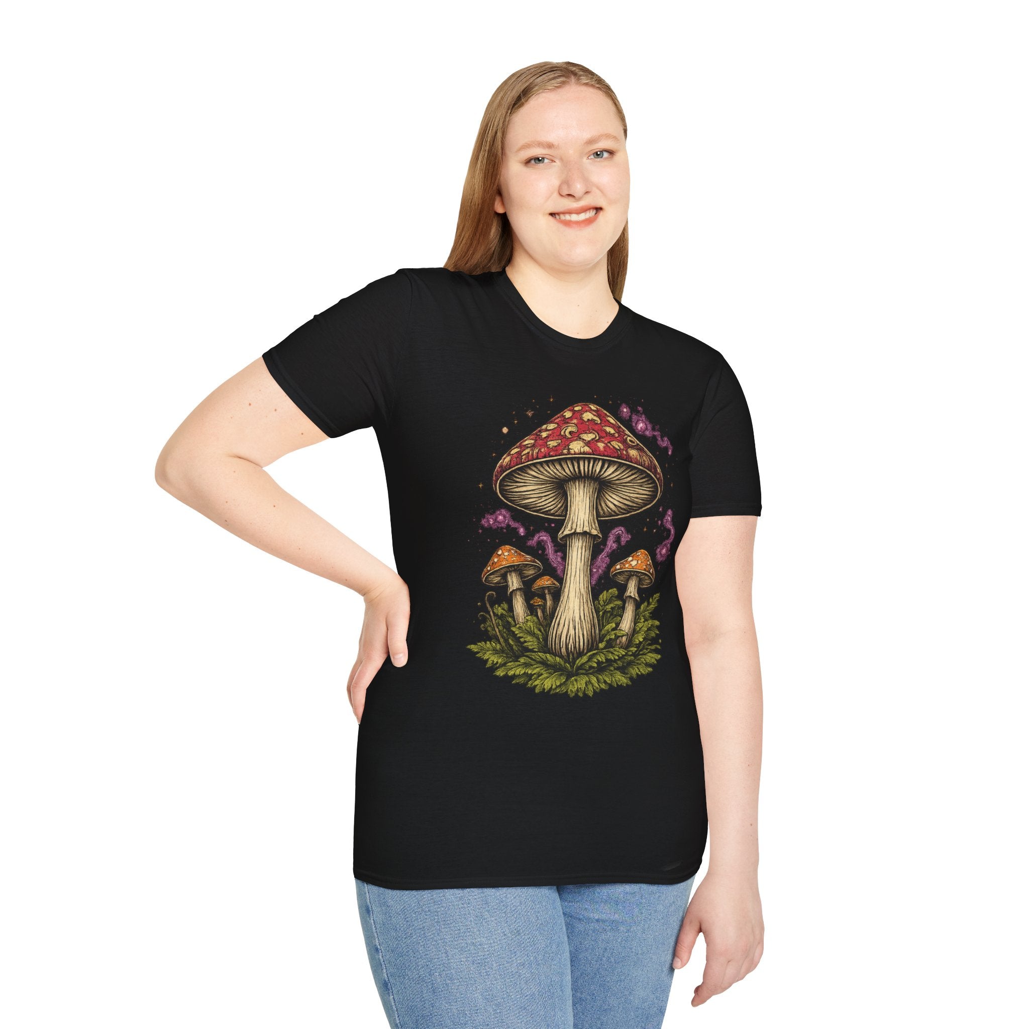 Mushroom Magic T-Shirt — Vintage Red Toadstool Illustration