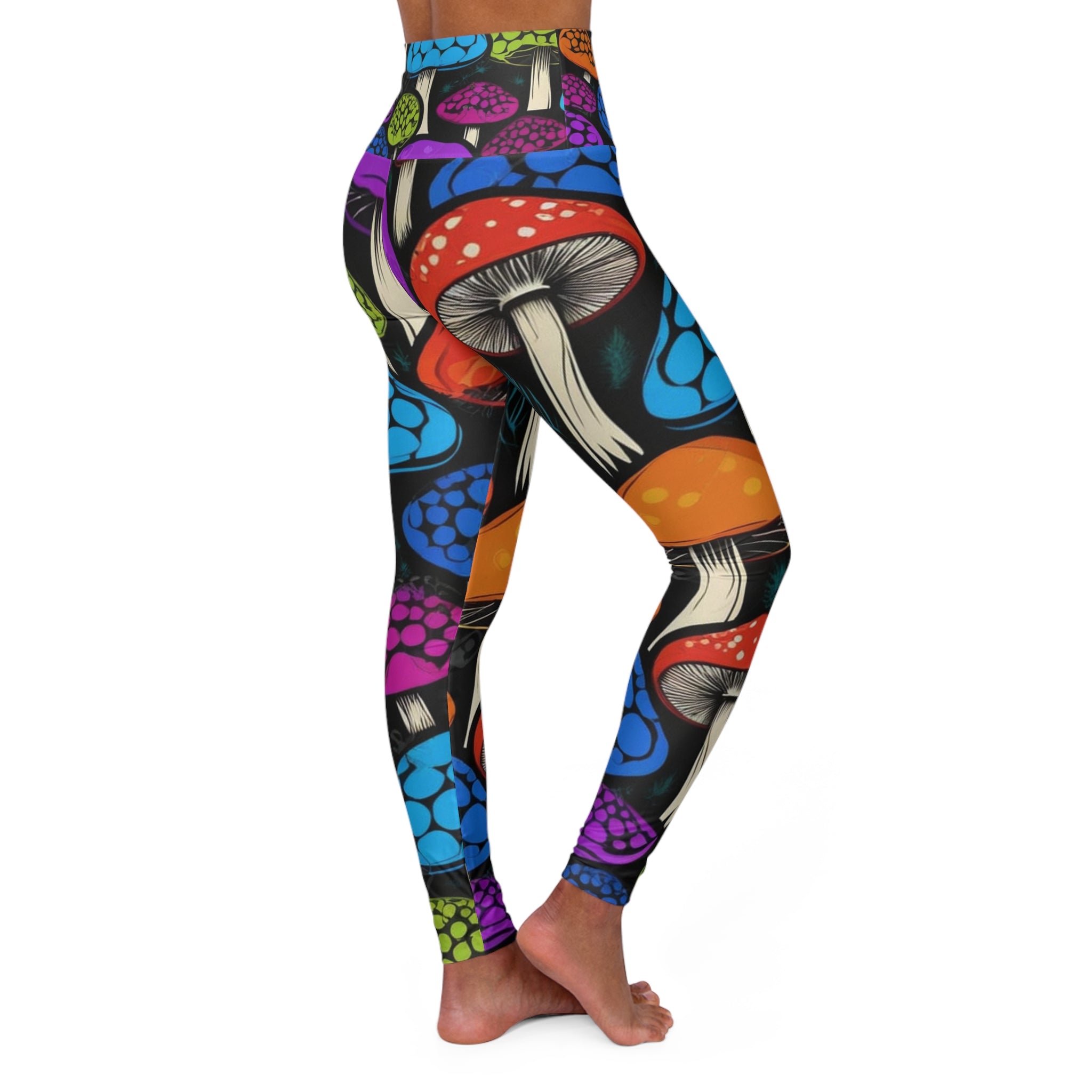 🍄 "Shroom Bloom" Leggings – Stretch Wild. Move Bold.  Why blend in when you can burst out?