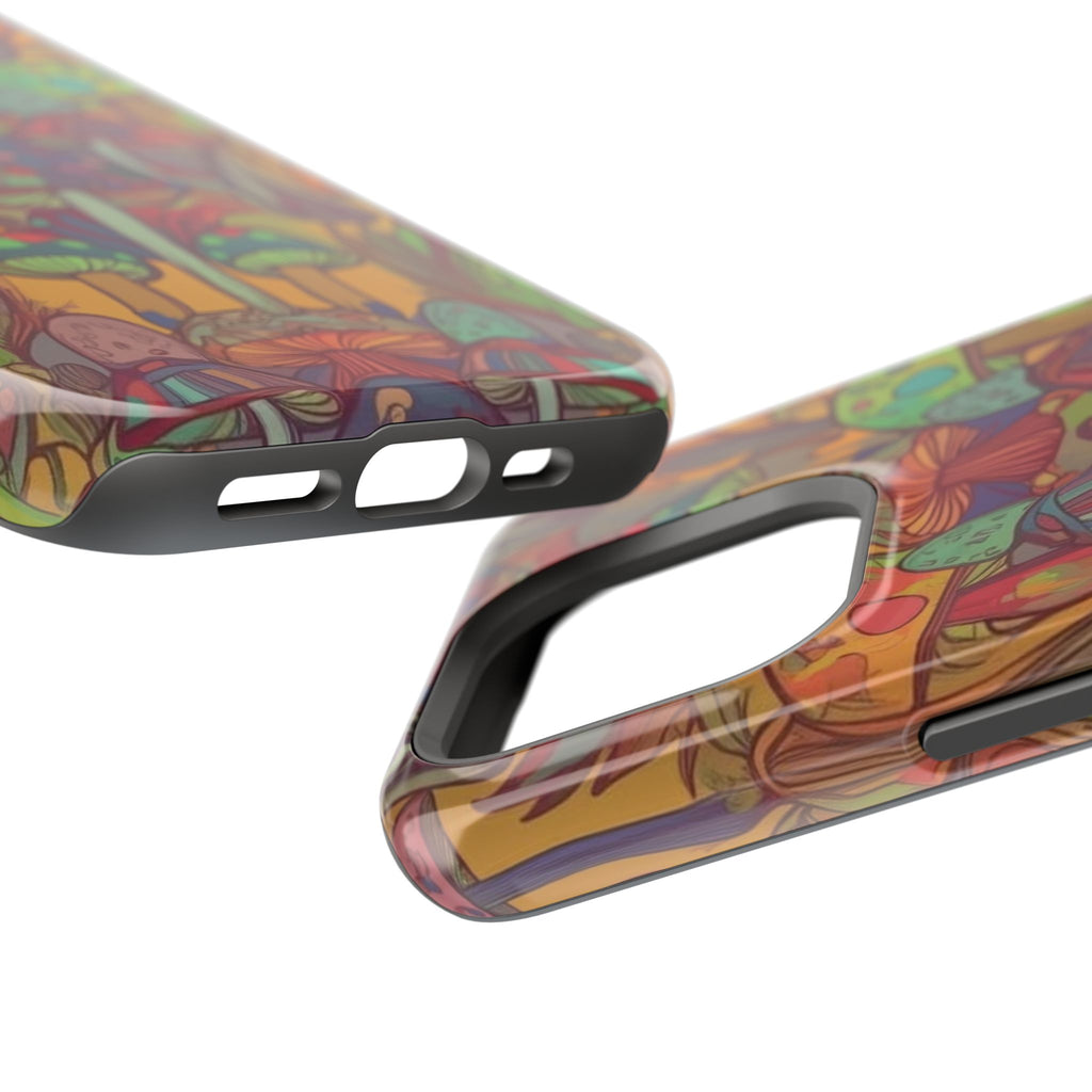 Mushroom Grove Impact-Resistant Case, Unique Phone Cover for Nature Lovers, Mushroom Art Gifts, Phone Accessories for Festivals, [...]