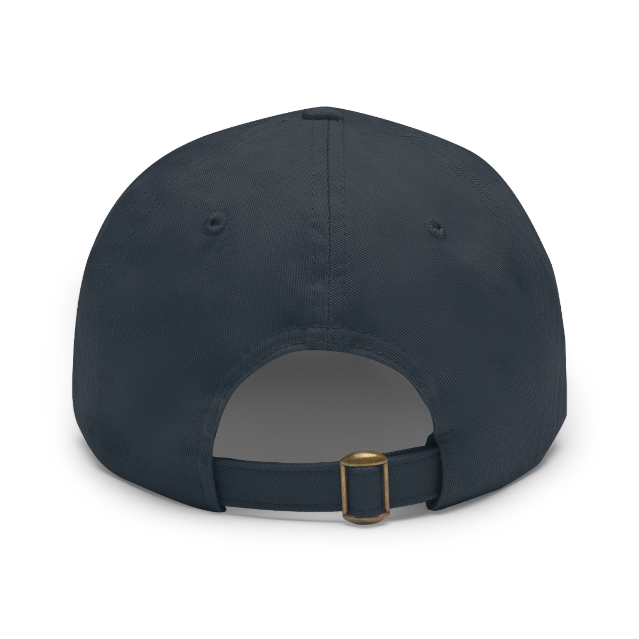 Mushroom Patch Dad Hat — Colorful Psychedelic Fungi Leather Patch Cap