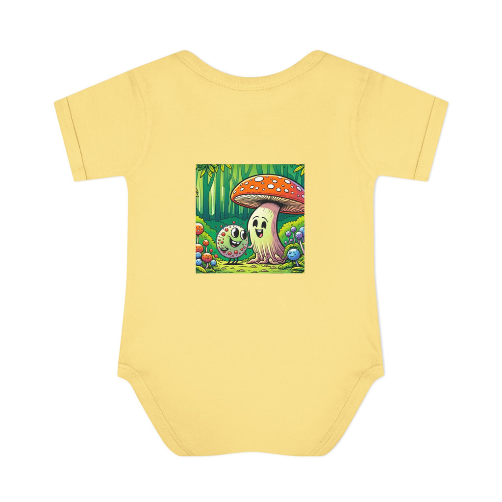 🍄👶 “Forest Friends” Baby Bodysuit One Piece
