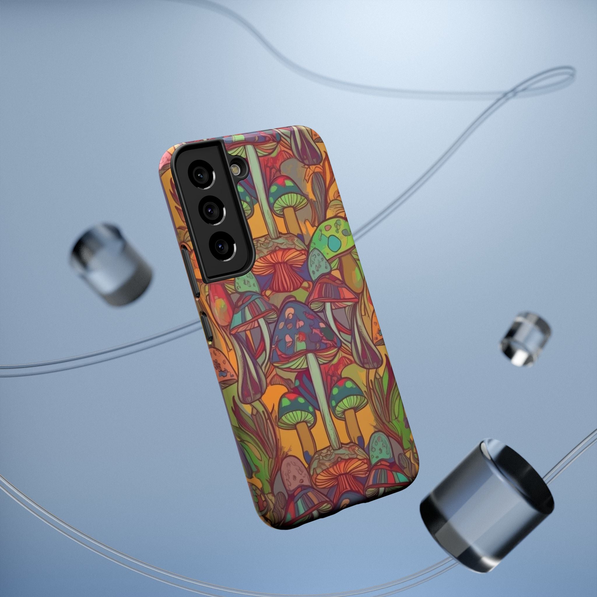 Mushroom Grove Impact-Resistant Case, Unique Phone Cover for Nature Lovers, Mushroom Art Gifts, Phone Accessories for Festivals, [...]