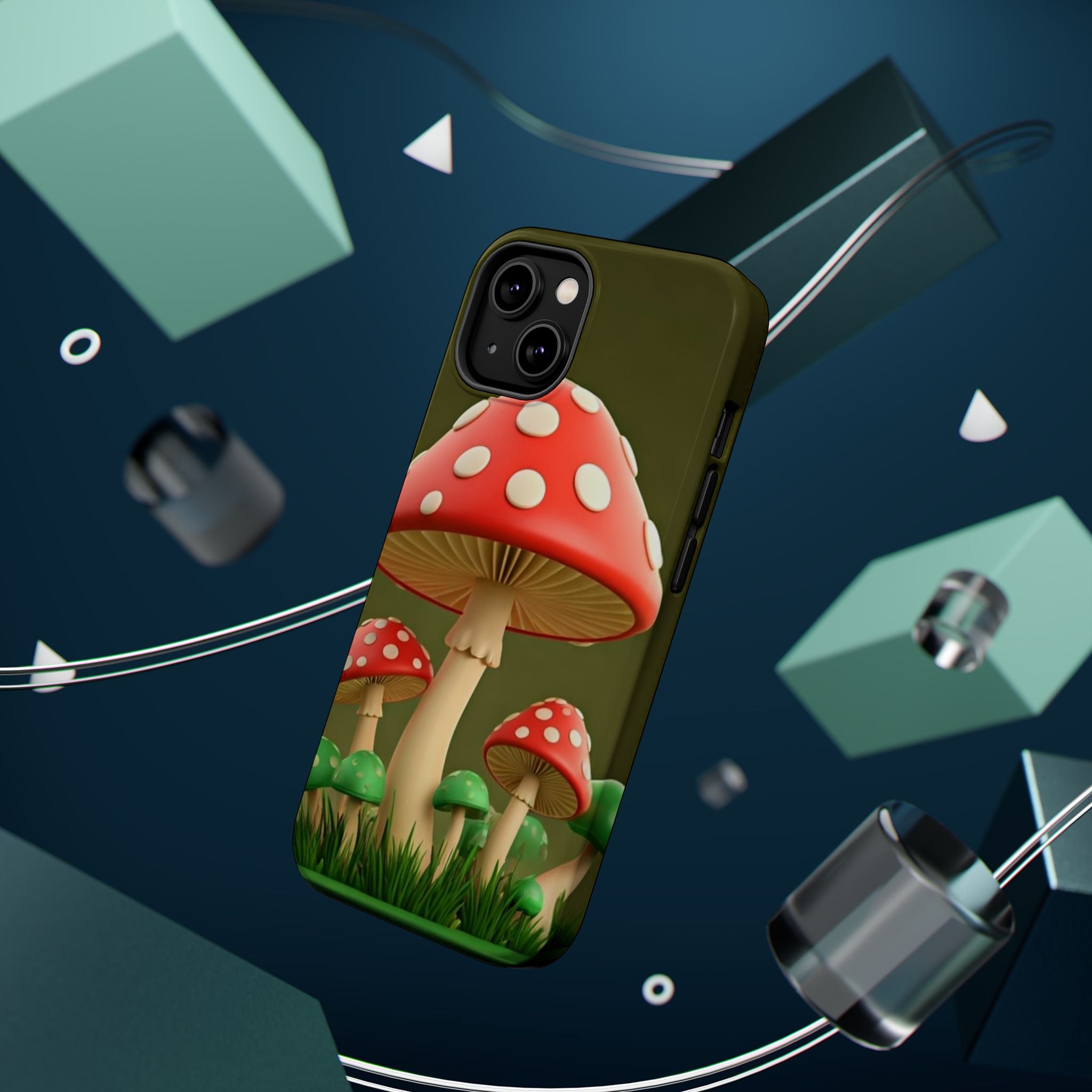 🍄🔥Golden Glow Mushroom Phone Case – Nature Meets Radiance" 🍄✨📱
