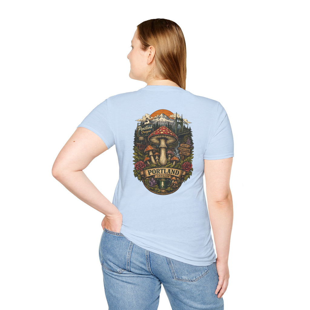 Mushroom Magic T-Shirt — Vintage Red Toadstool Illustration