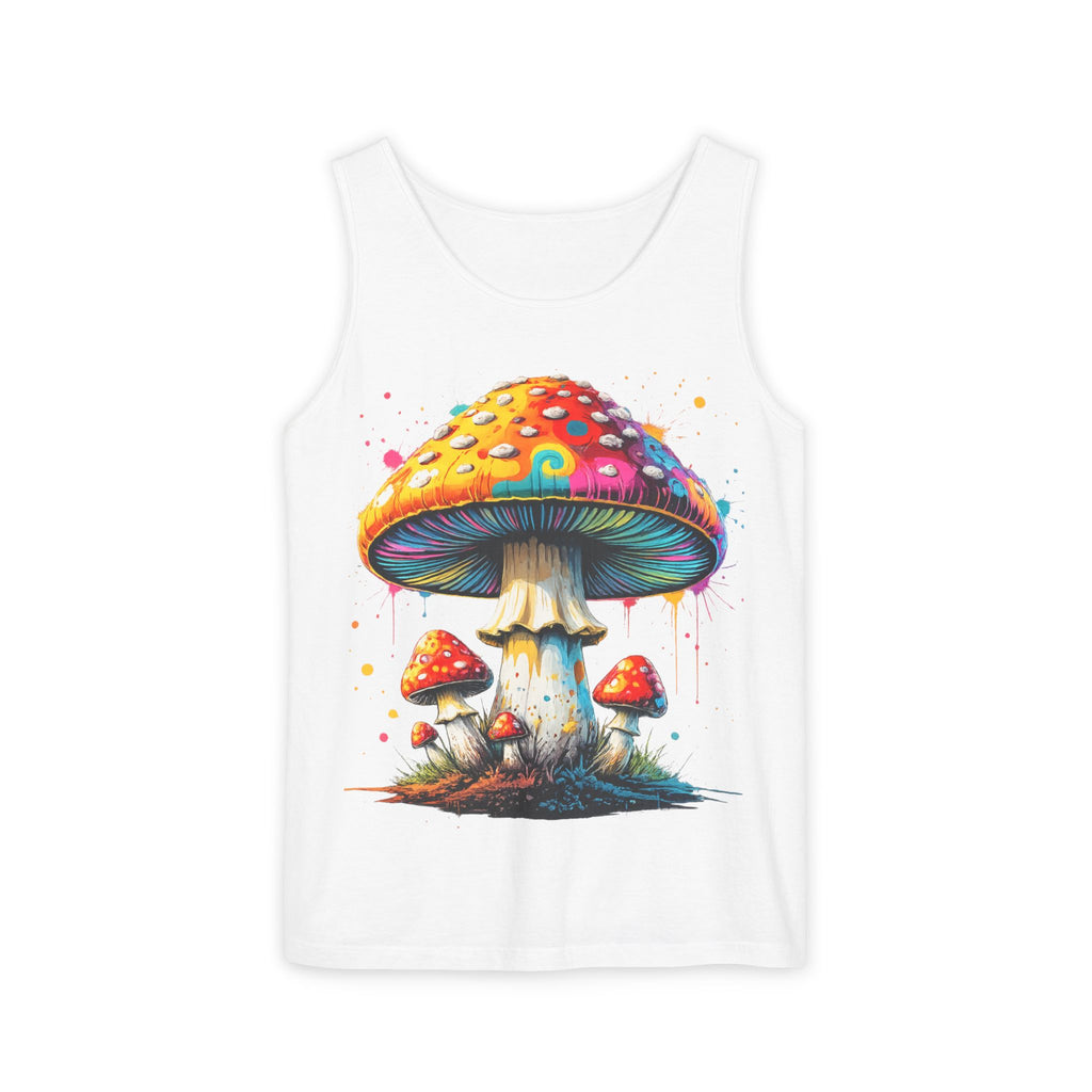 Mushroom Graphic Tank Top — Colorful Psychedelic Fungi Design